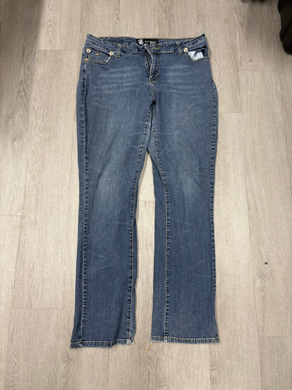 Y2K Womens Rocawear Wide Leg Denim Jeans