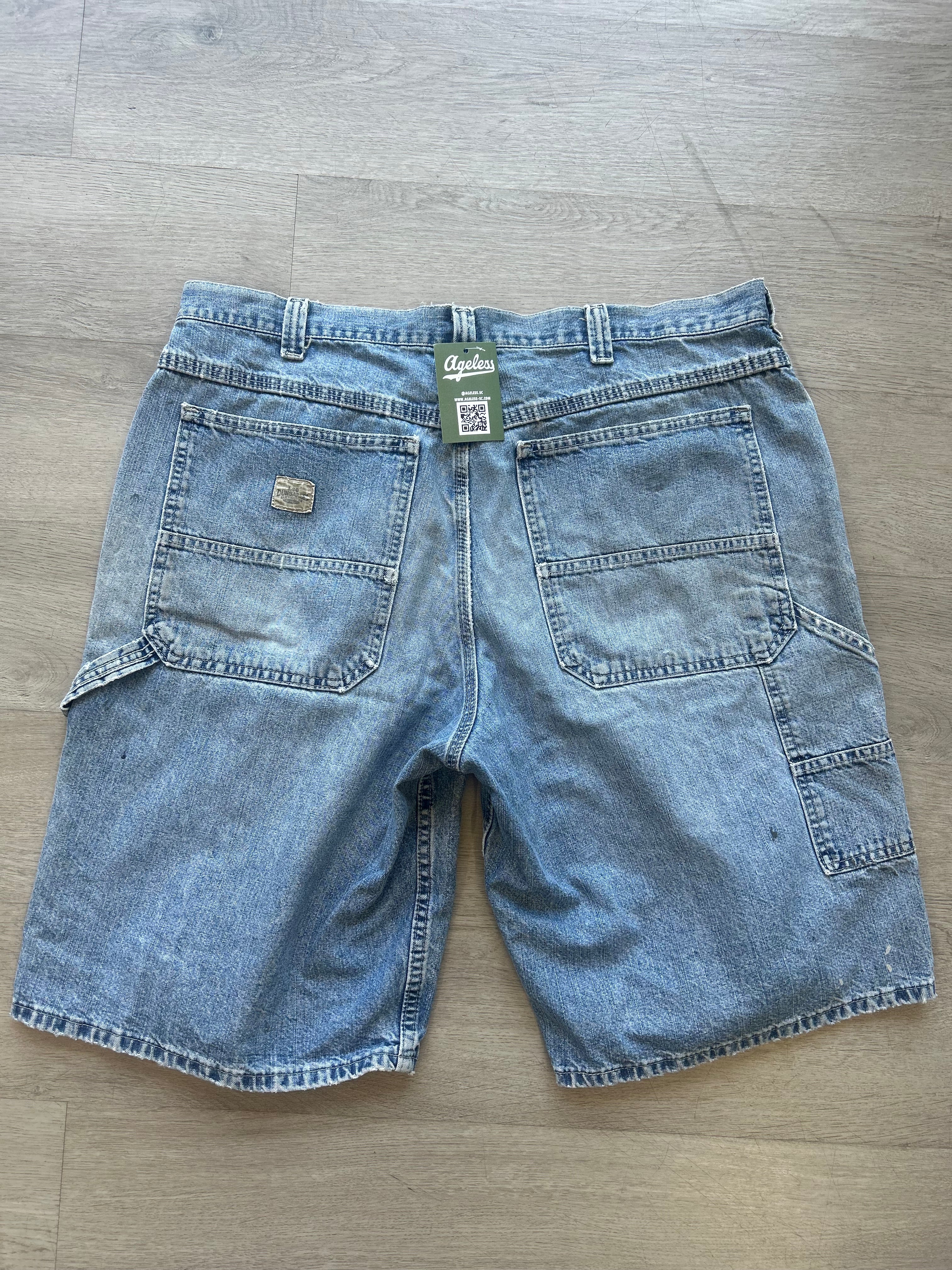 Lee Dungarees Light Blue Carpenter Jean Shorts Jorts