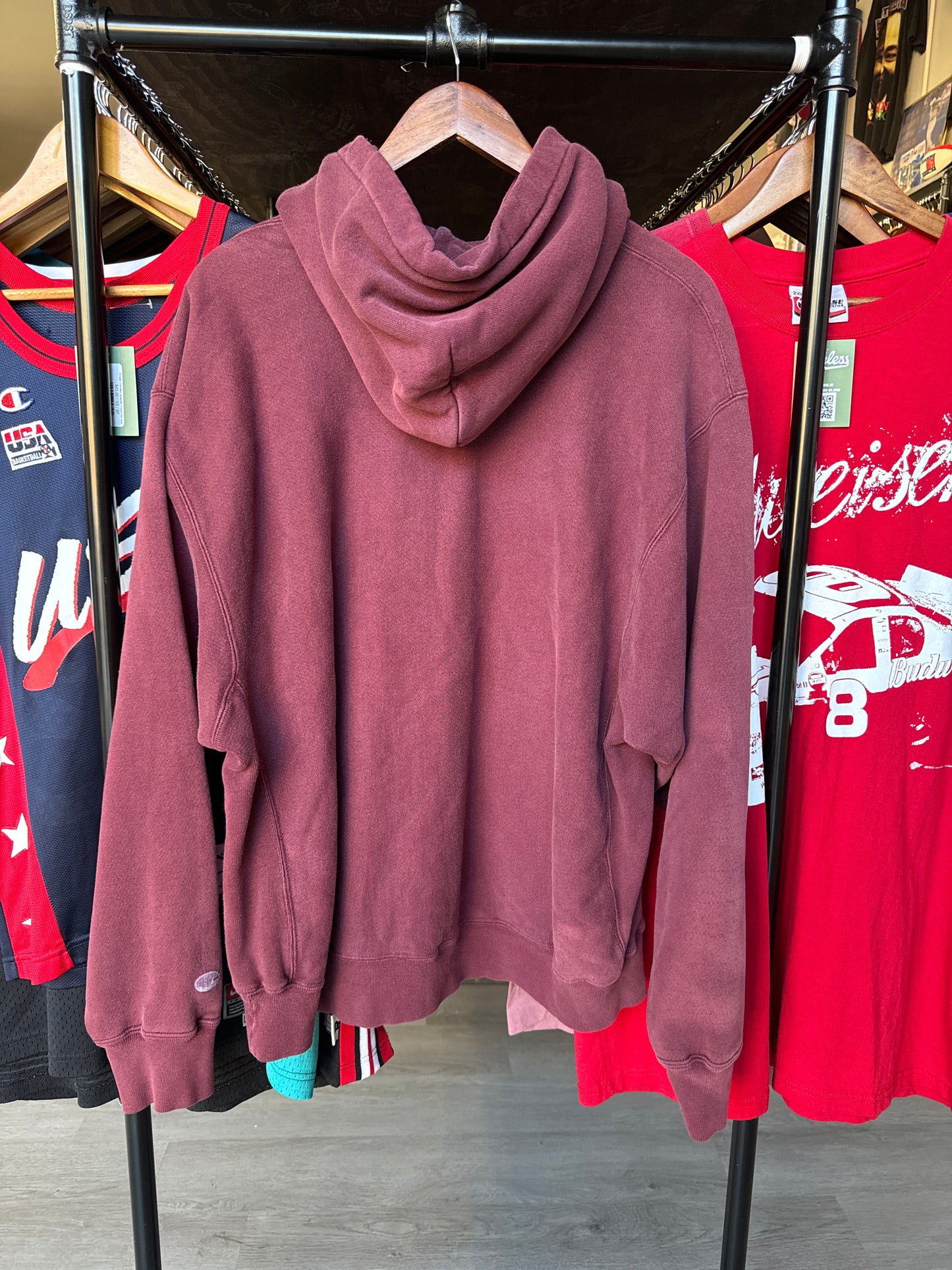 Vintage Champion Maroon Hoodie