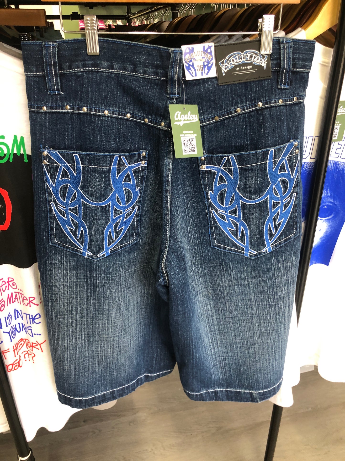 Evolution Blue Jean Shorts