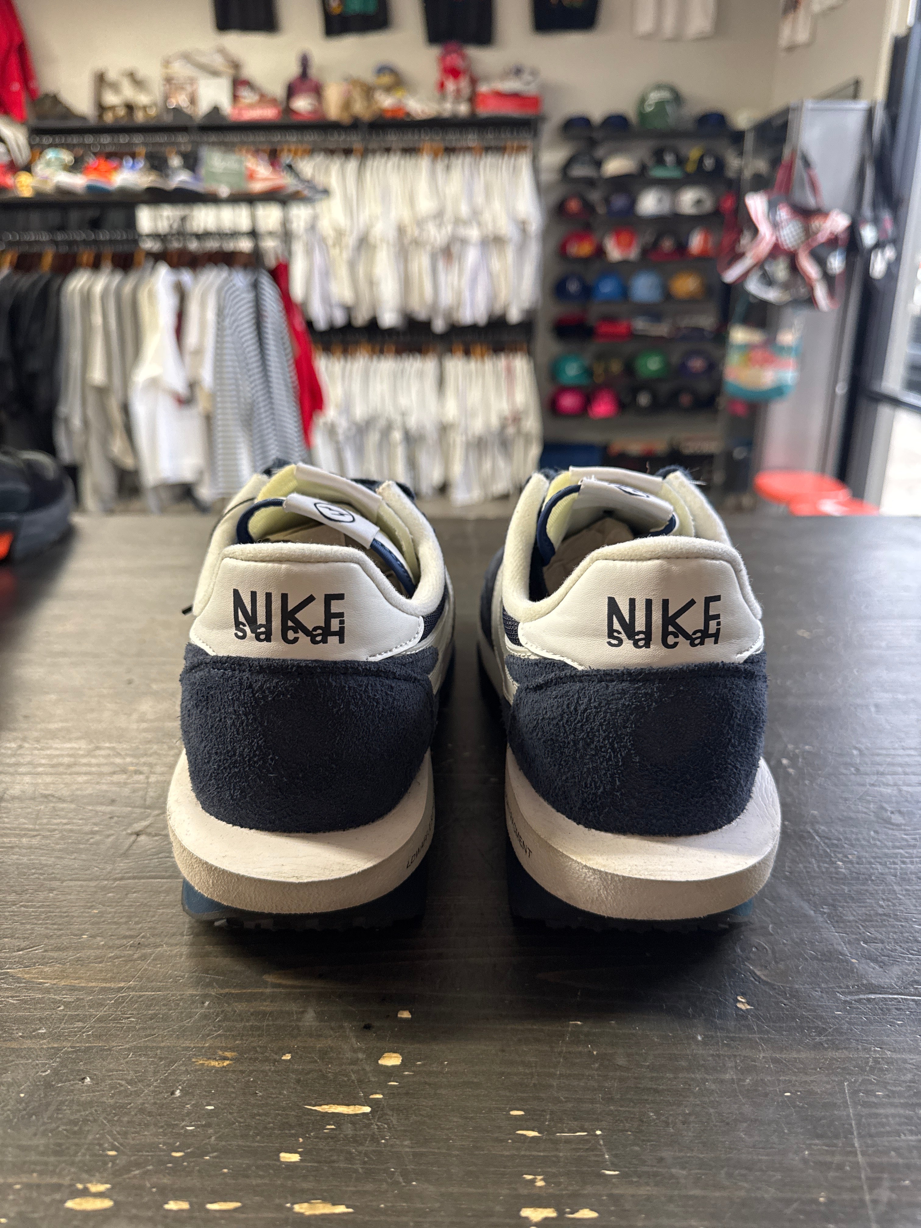 Pre-owned Nike LD Waffle SF Sacai Fragment Blue Void