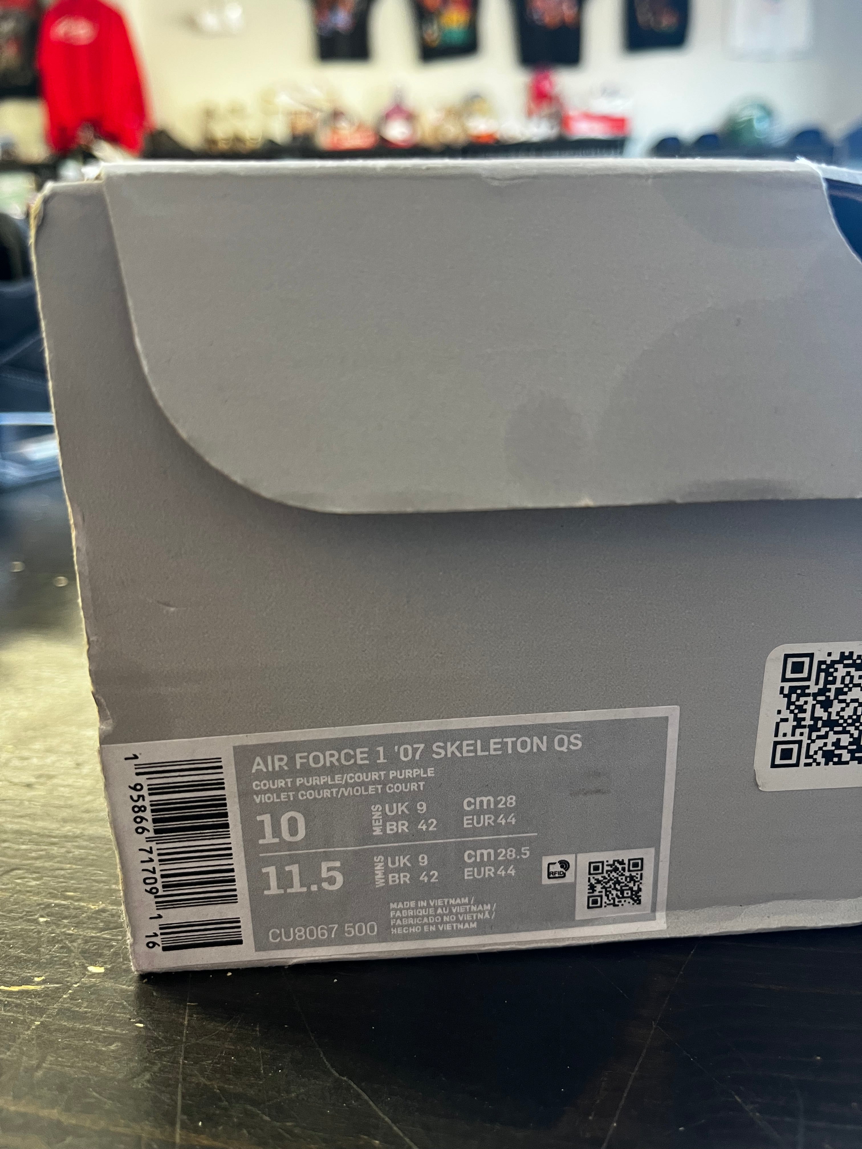 Pre-Owned Air Force 1 Skeleton QS