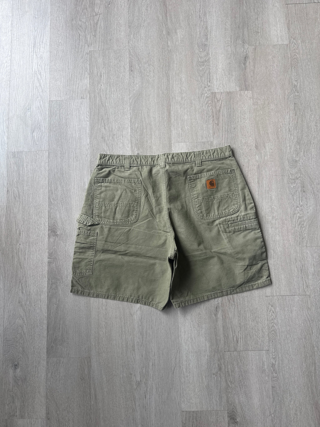 Vintage Carhartt Original Fit Olive Green Carpenter Shorts