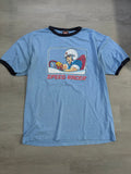 Vintage Blue Speed Racer Ringer Tee
