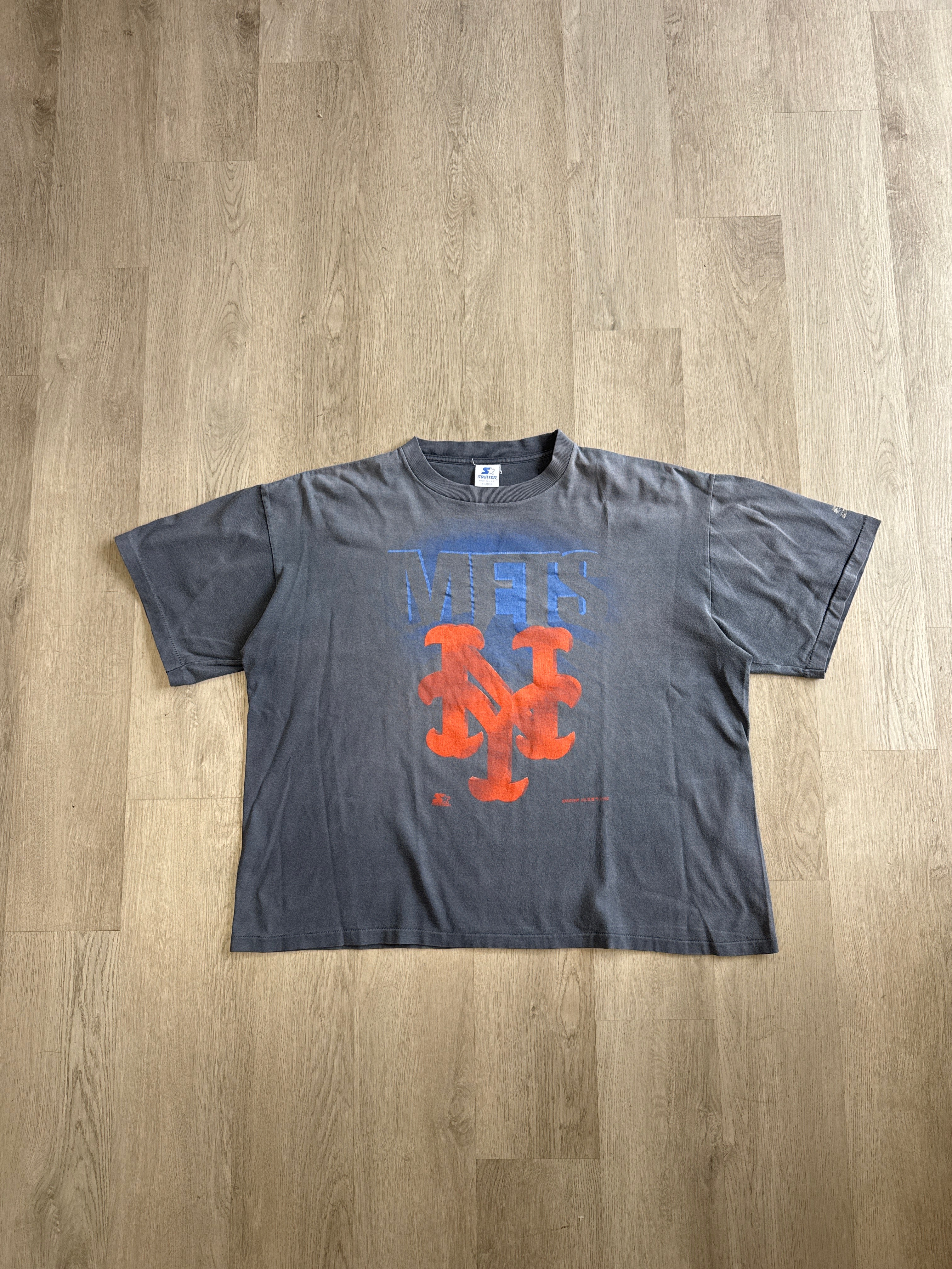 Vintage 1992 Starter New York Mets Faded Boxy Tee