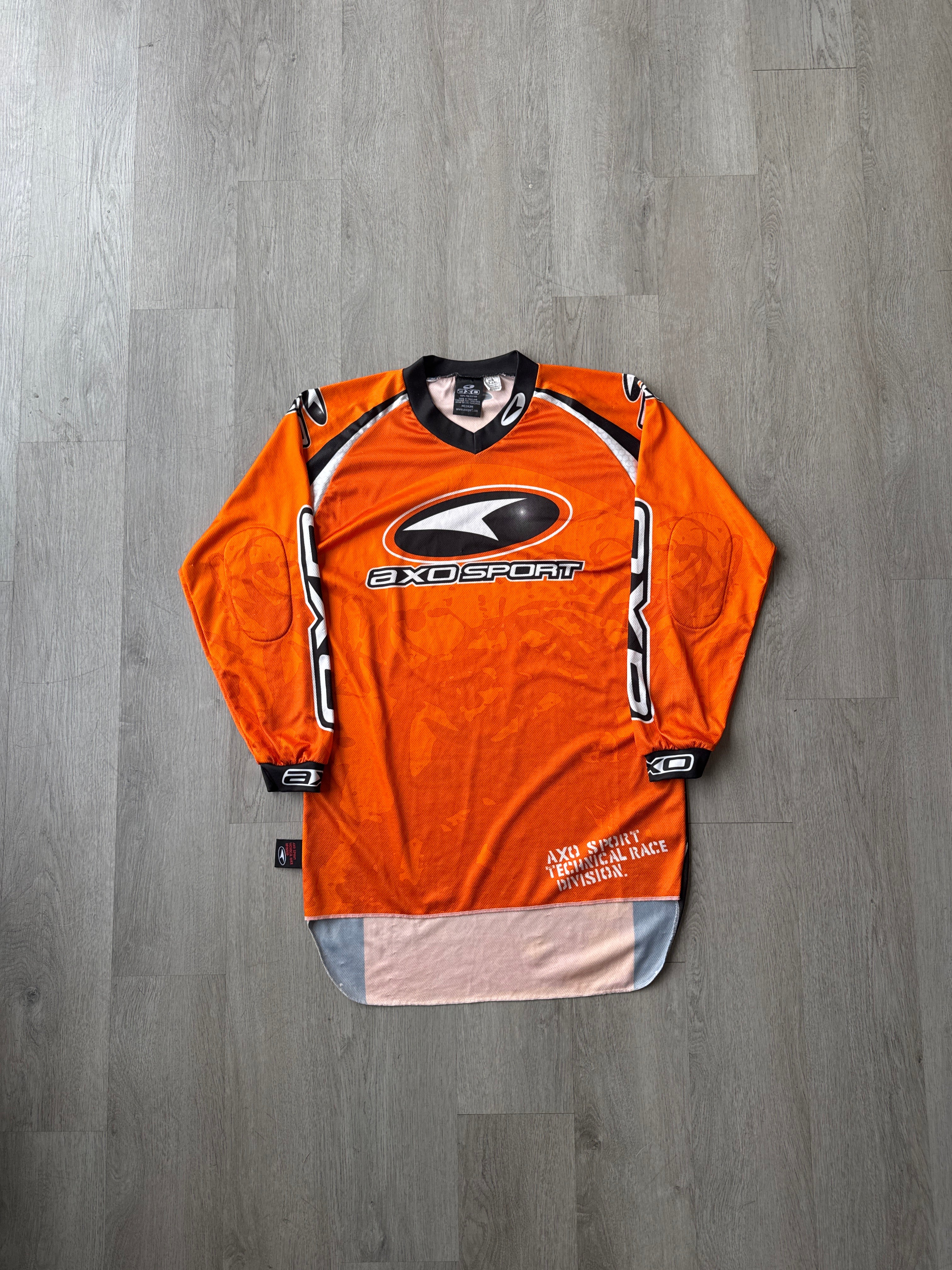Vintage Y2K AXO Sport Orange Motocross Jersey