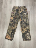 Mossy Oak Camo Elastic Waist Pink Logo Cargo Pants