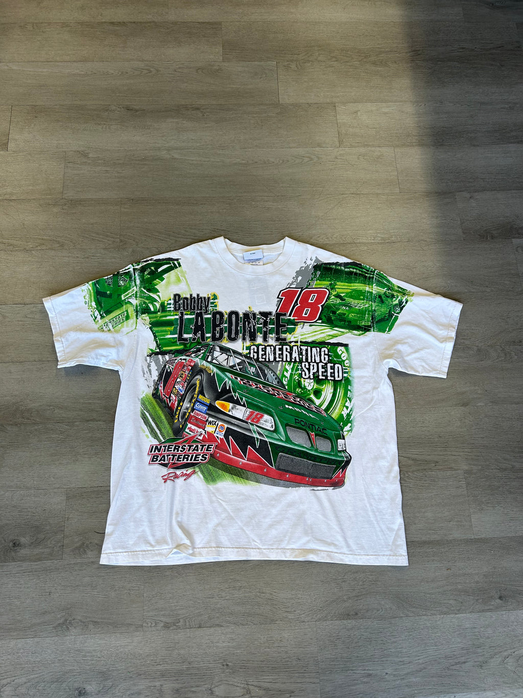 Vintage Chase Authentics Bobby Labonte 18 ‘Generating Speed’ AOP Tee