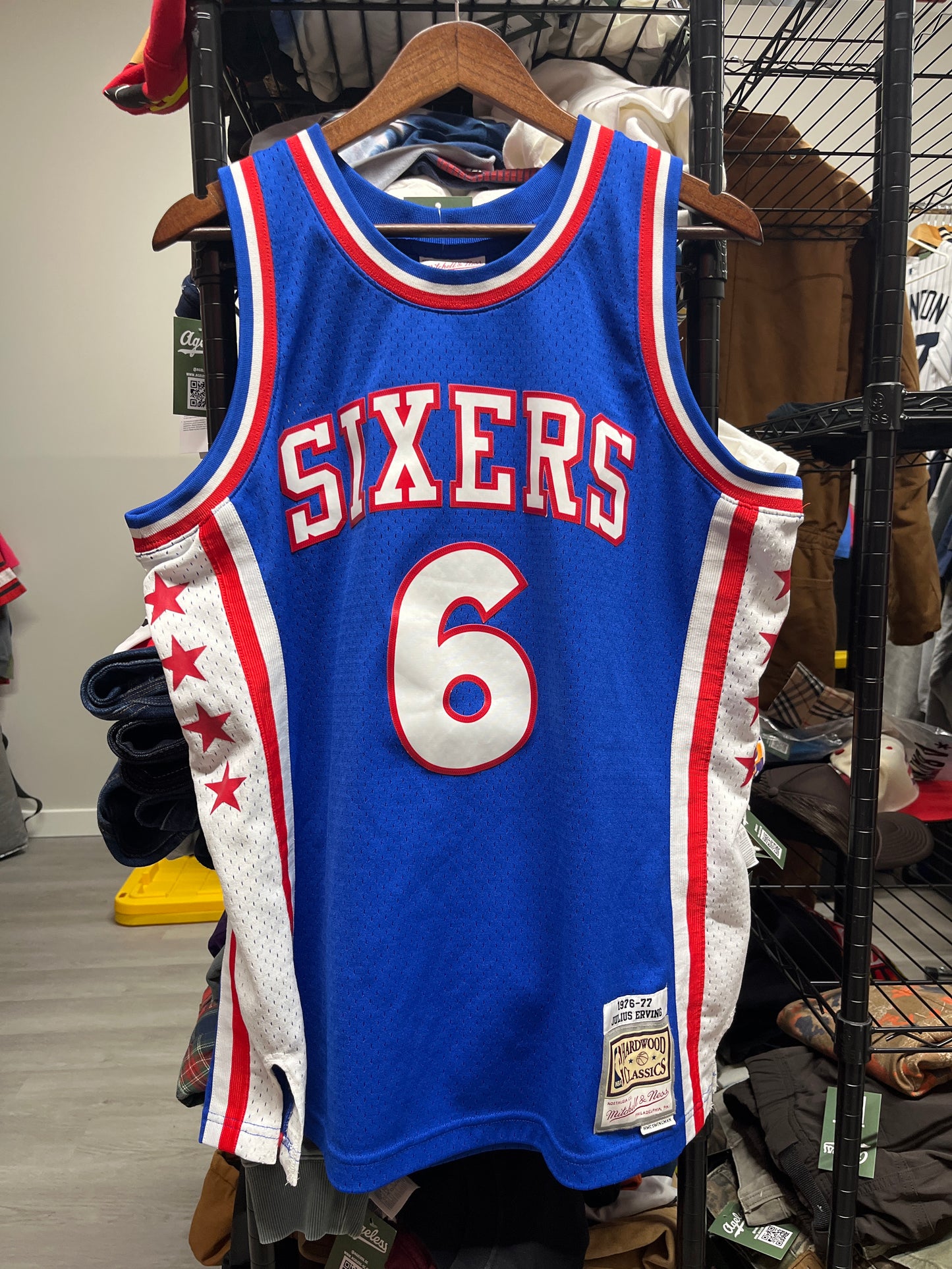 Vintage Julius Erving Philadelphia 76ers Jersey