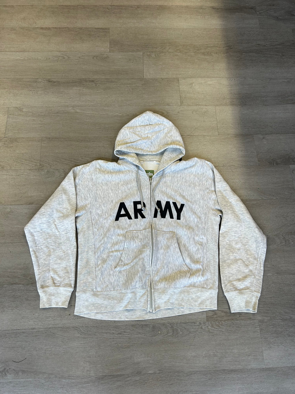 Heather Gray ARMY Zip-Up