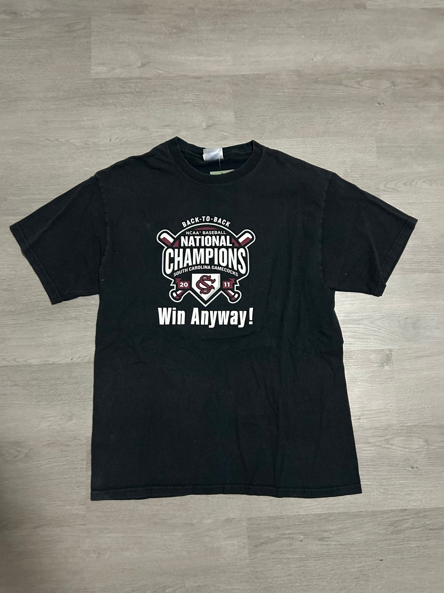 Black South Carolina Gamecocks Baseball Win Anyway Tee