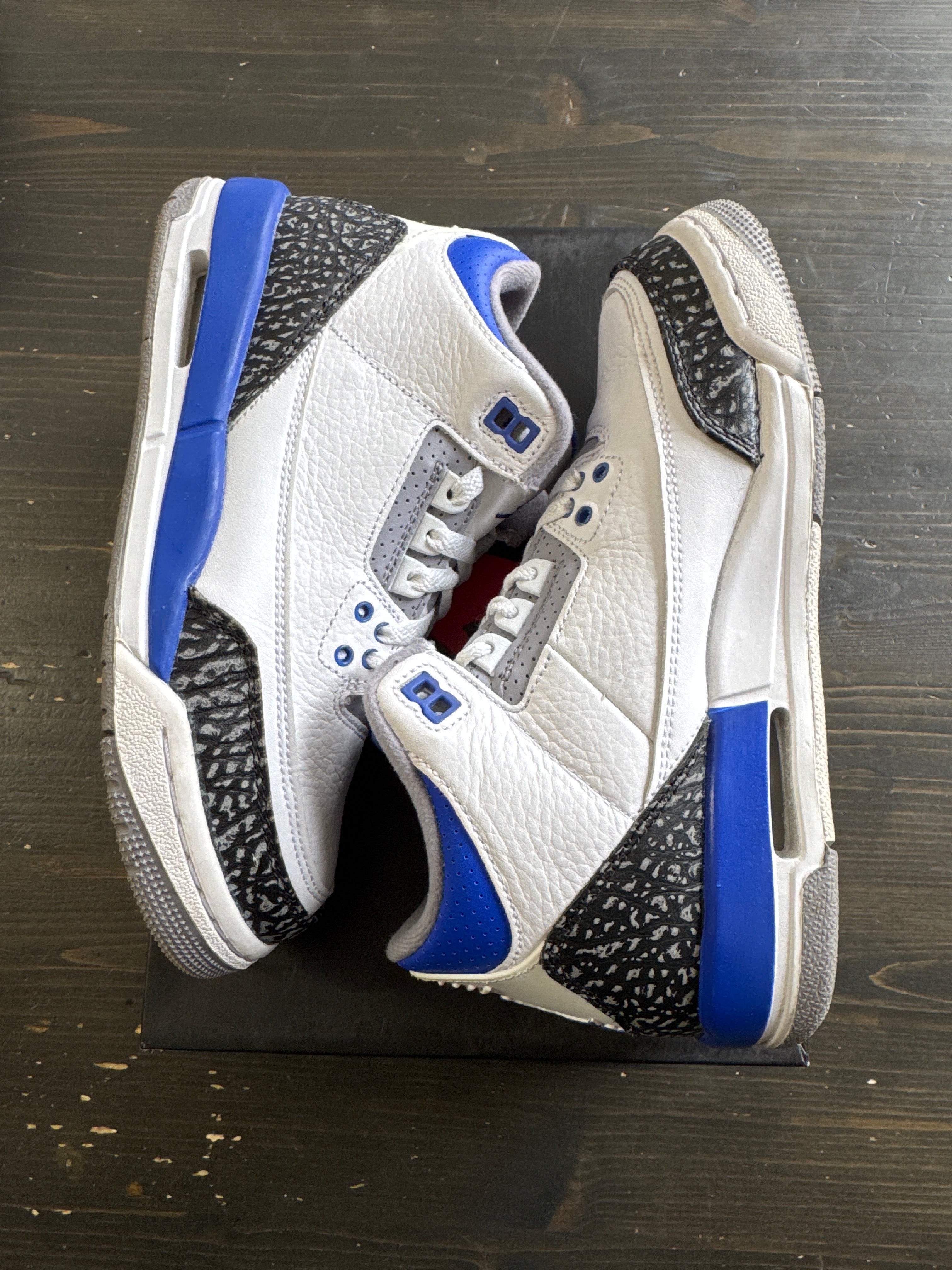 Pre-owned Jordan Retro 3 Racer Blue