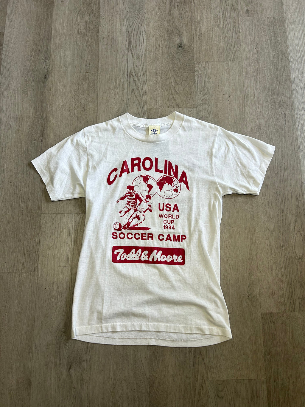Vintage 1994 University of South Carolina Soccer Camp USA WORLD CUP Tee