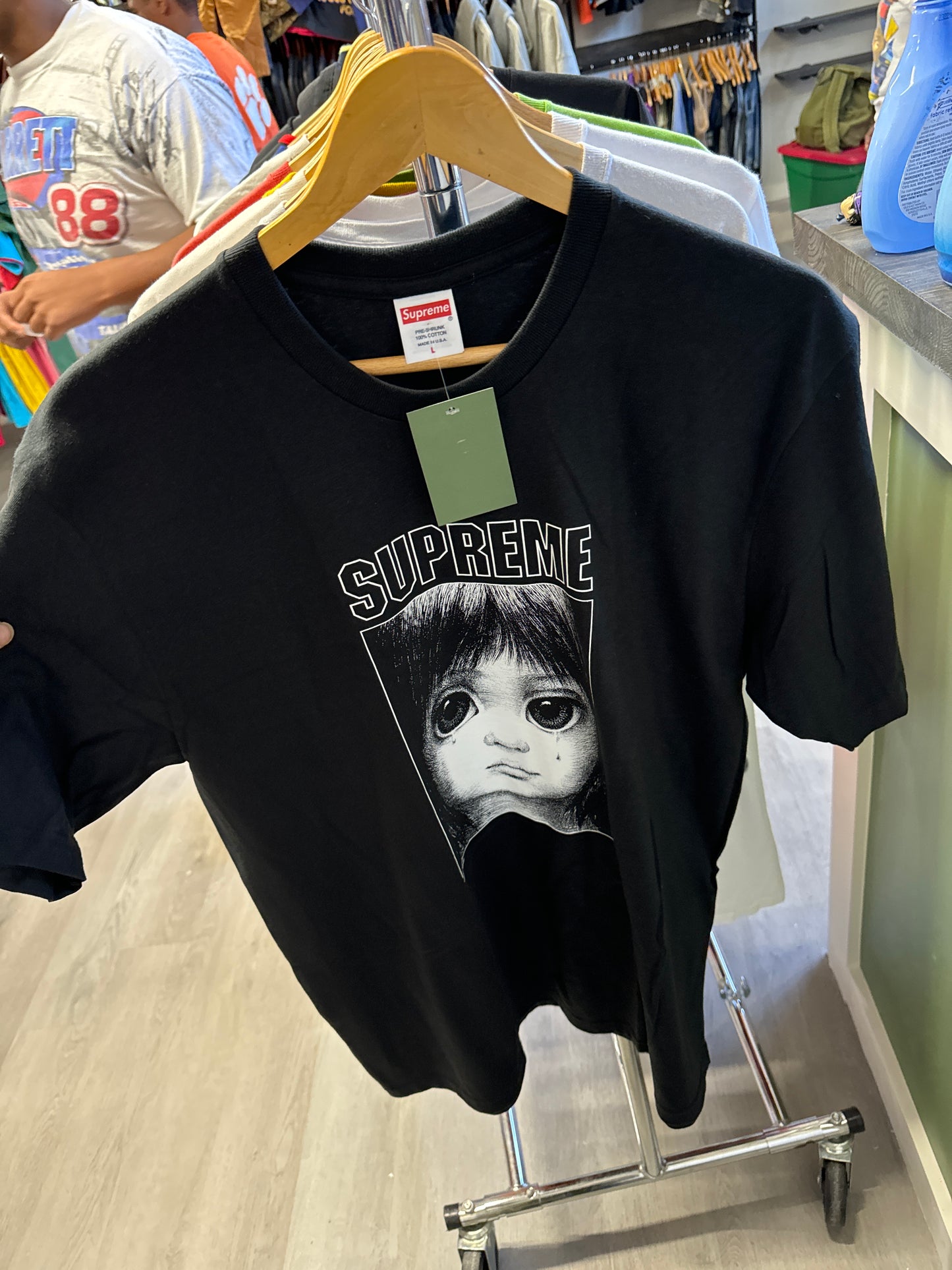 Supreme x Margaret Keane Teardrop Black Tee