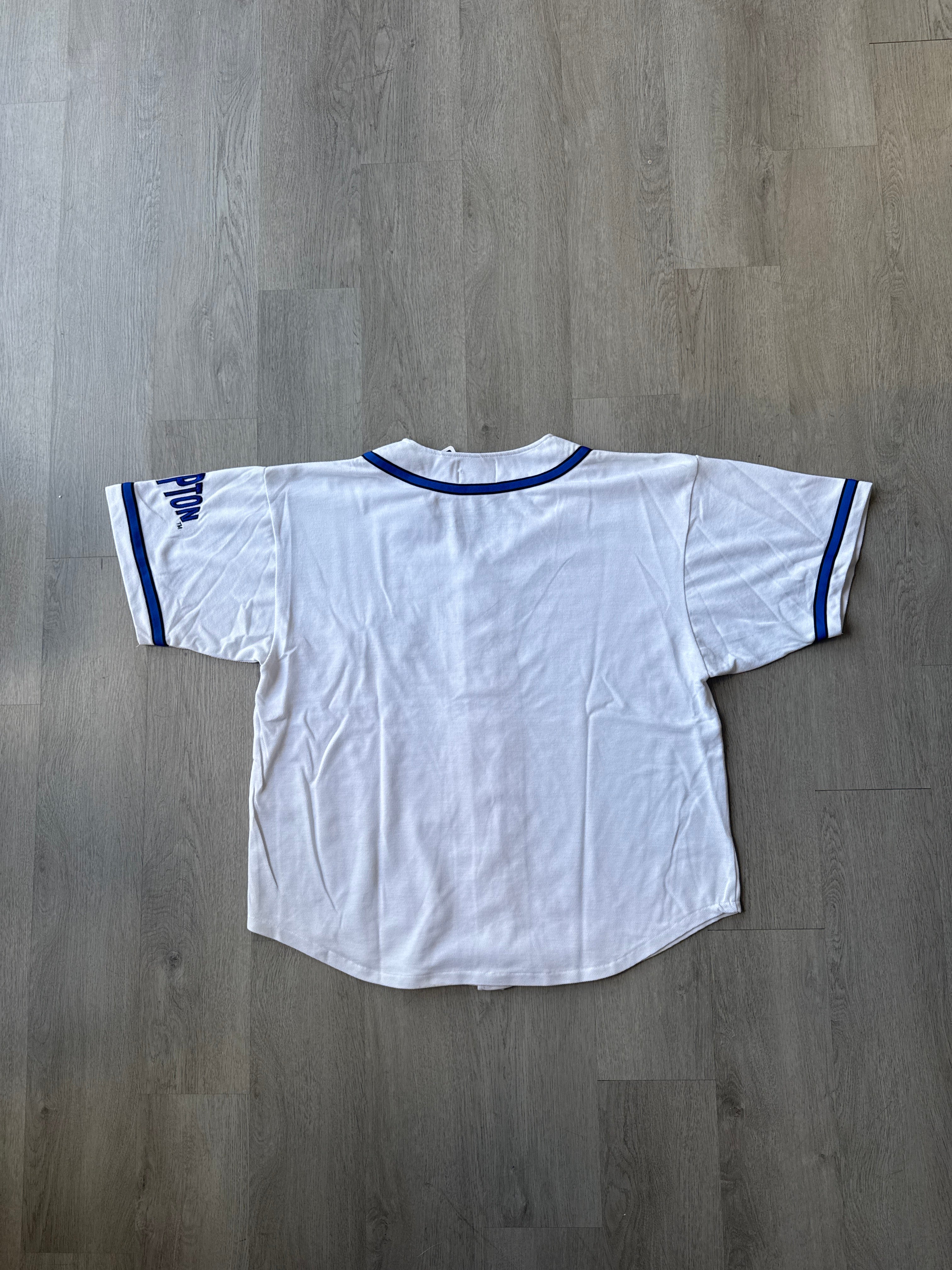 Vintage 90s Hampton University Pete The Pirate Embroidered Baseball Jersey
