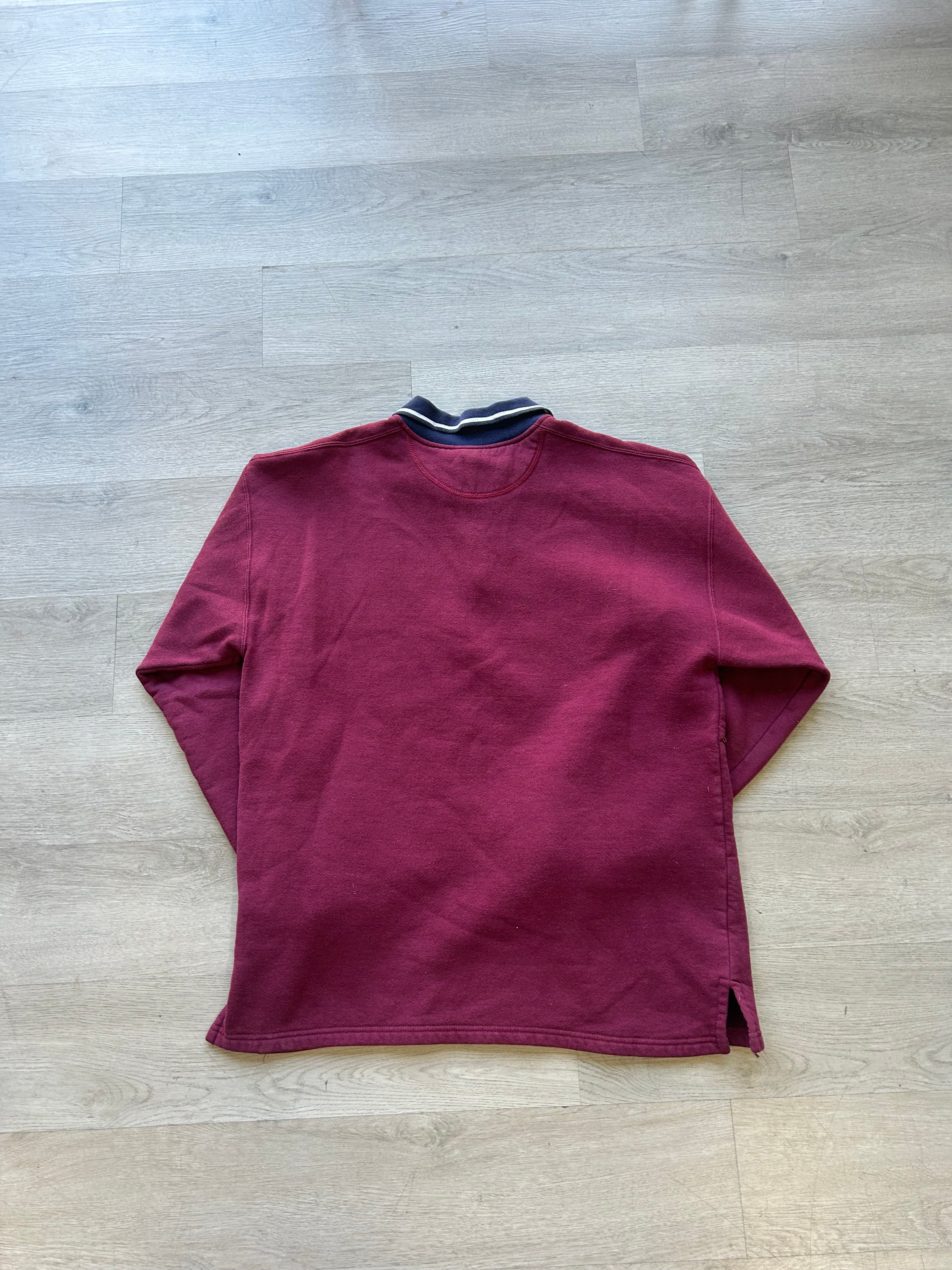 Russell Athletics Burgundy Quarter Zip