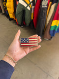 Vintage American Flag Rectangular Belt Buckle