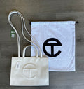 Telfar Medium White Shopping Bag