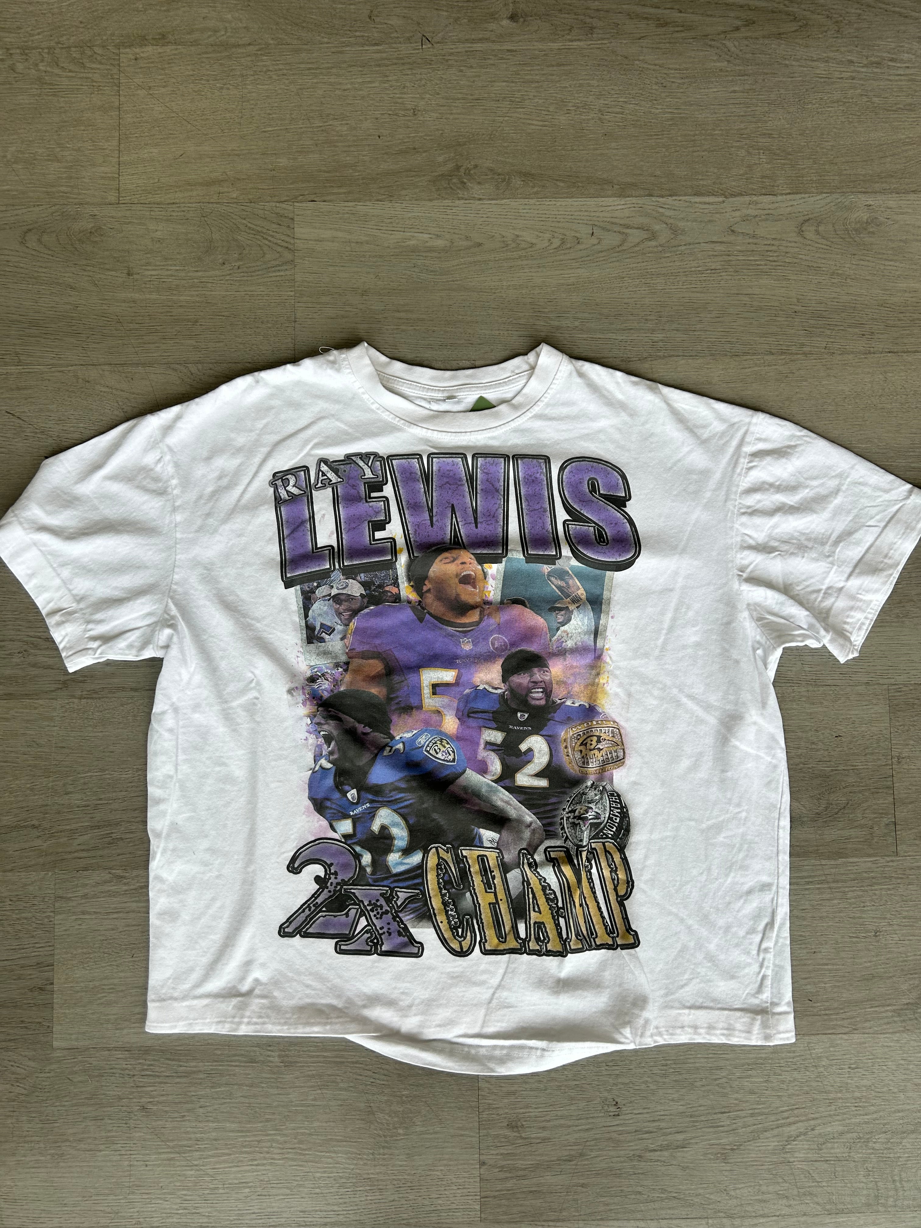 Vintage Ray Lewis 2x Champ Tee