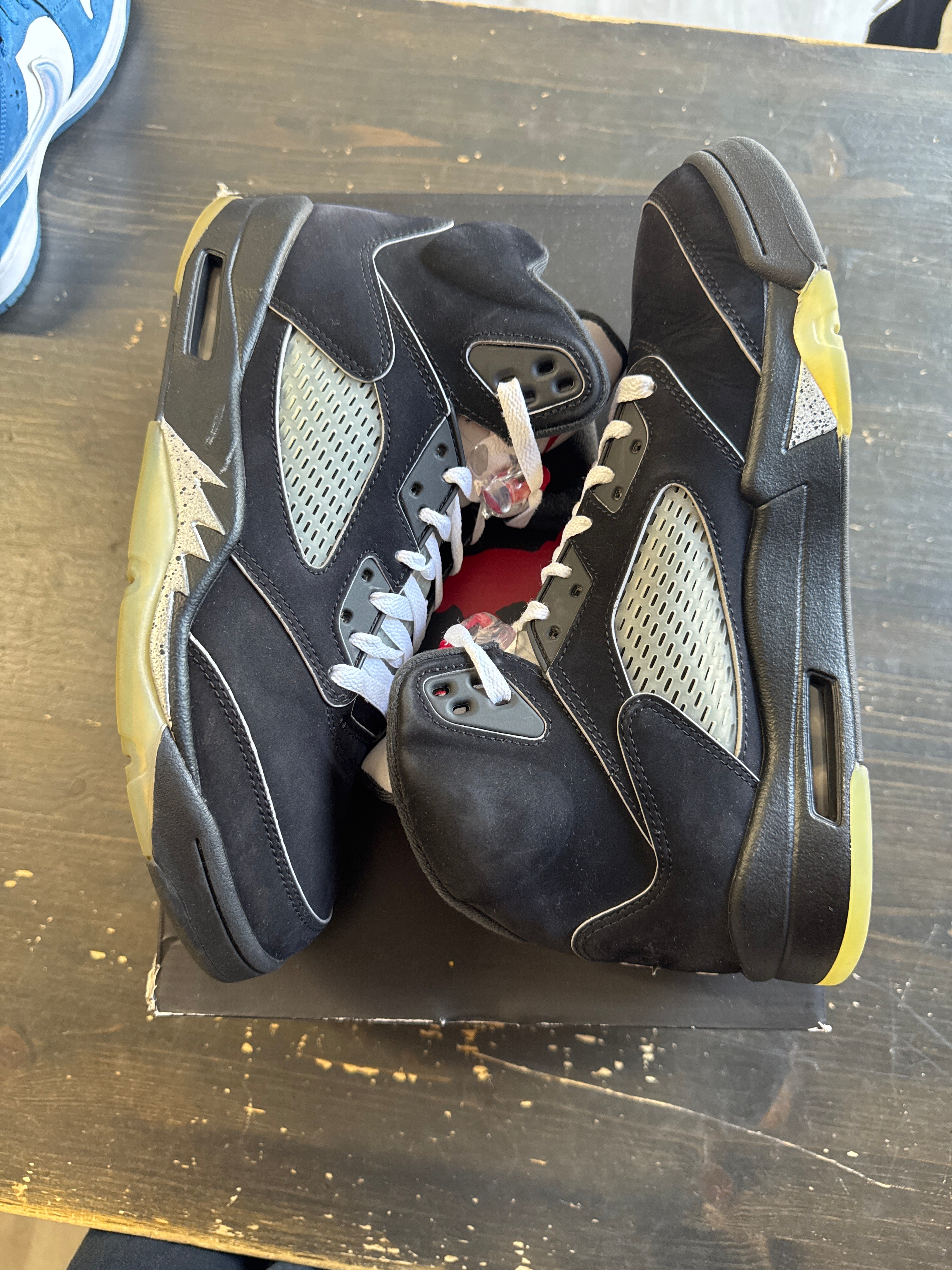 Pre-owned Jordan Retro 5 Black Metallic