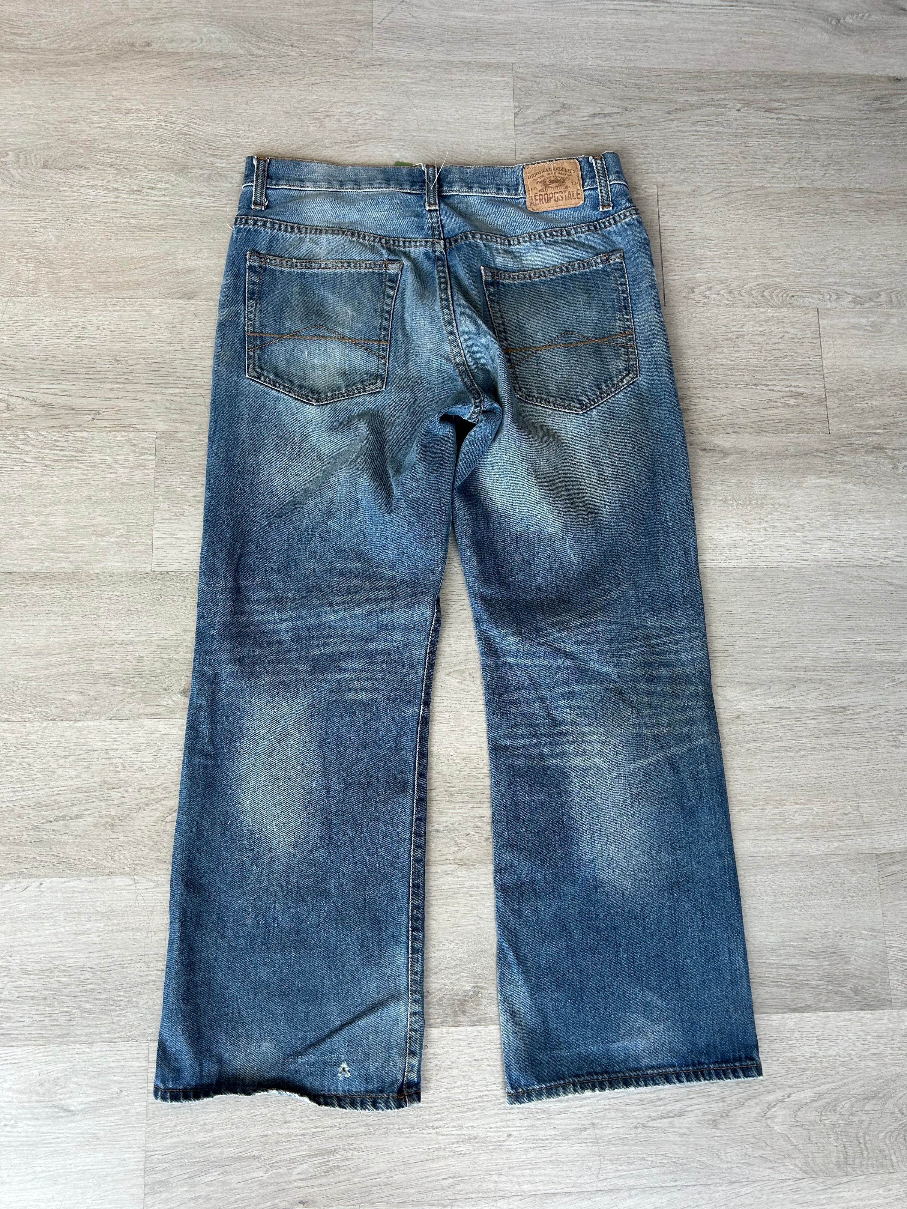 Aeropostale Bootcut Distressed Jeans
