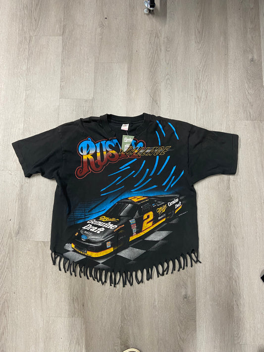 Vintage Women’s Rusty Wallace Fringe Cut Tee
