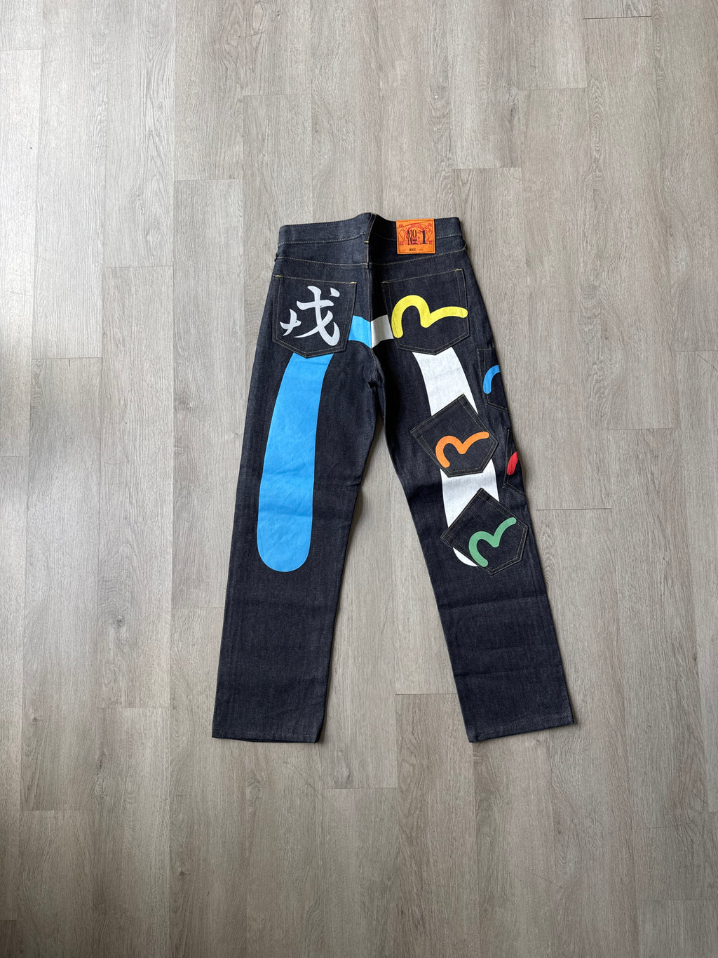 Evisu Multi Pocket Japanese Art Selvedge Denim Jeans