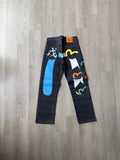 Evisu Multi Pocket Japanese Art Selvedge Denim Jeans