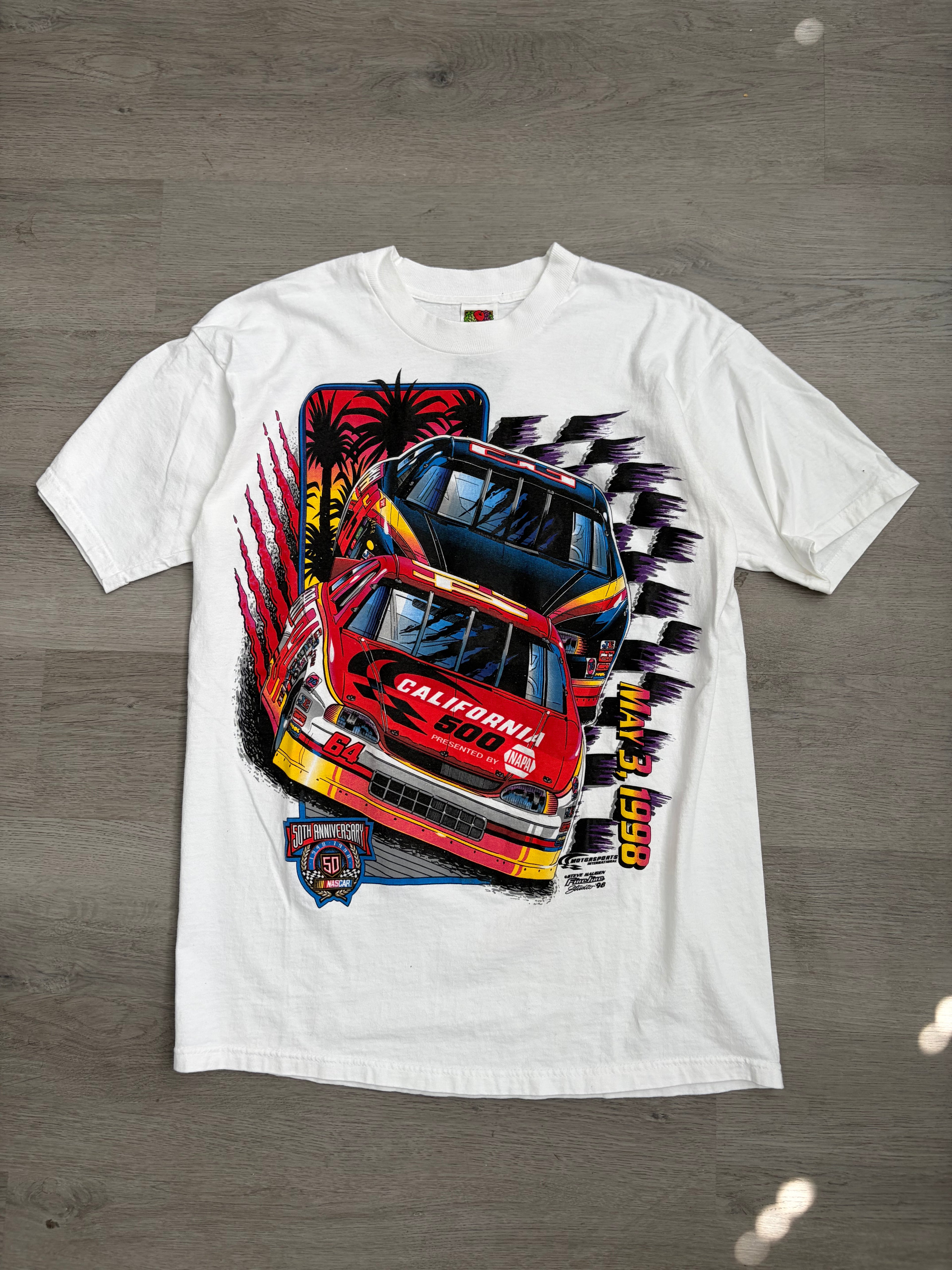 Vintage 1998 California 500 NASCAR Fruit of the Loom Tee
