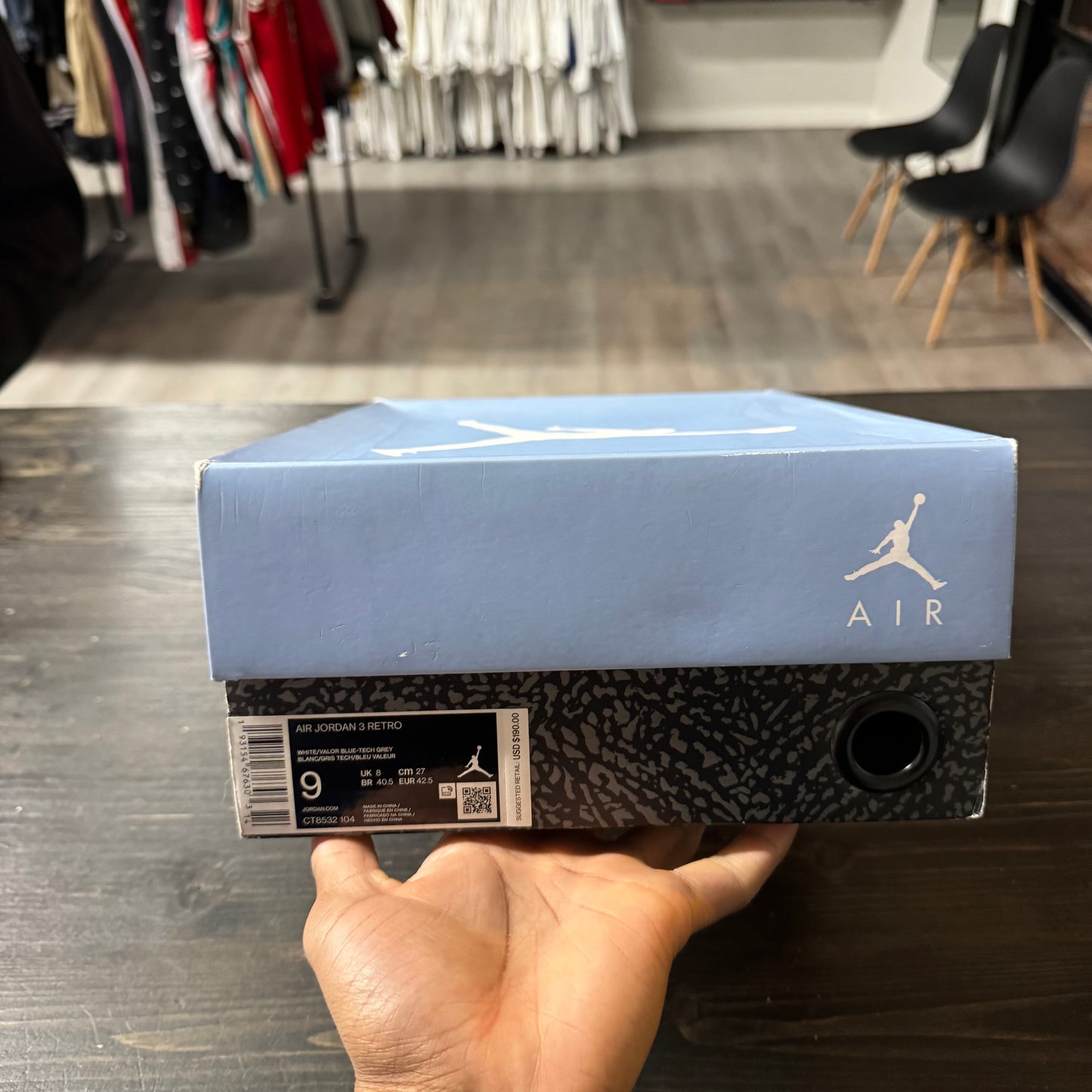 Pre-owned Jordan Retro 3 UNC