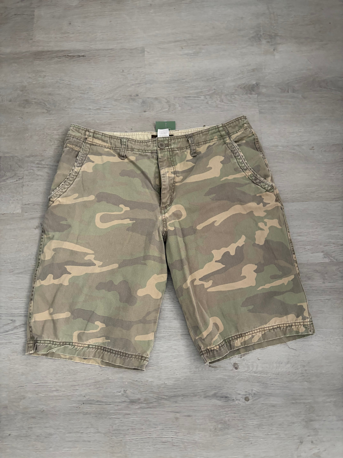 Vintage Camo Canvas Shorts