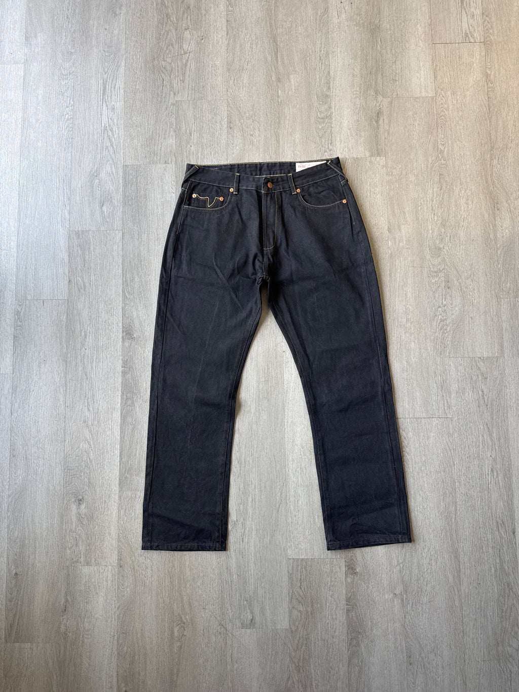 Evisu Embroidered Pink Bull Selvedge Japanese Denim Jeans