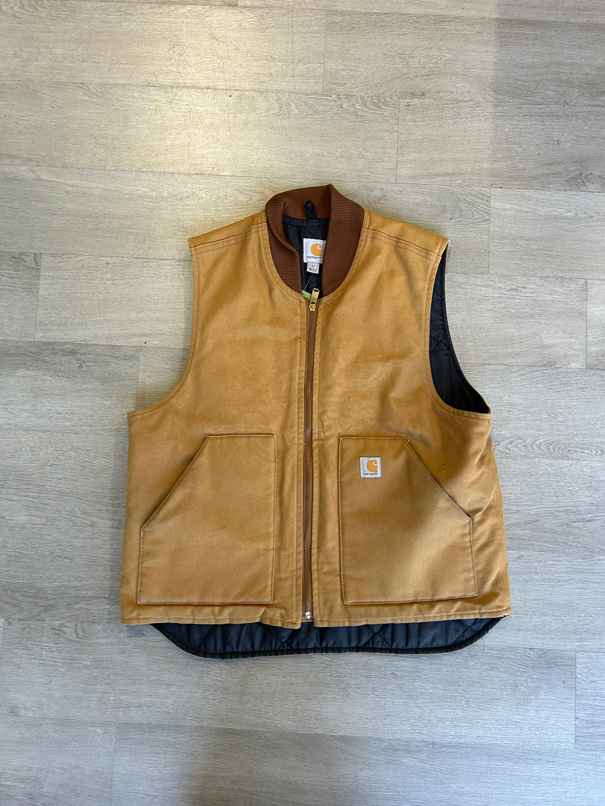Brown Carhartt Duck Vest