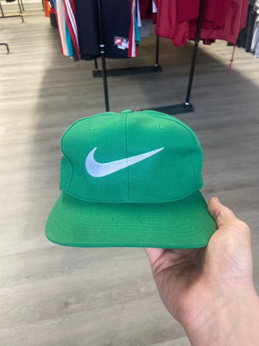 Green Nike Elastic Fitted Hat