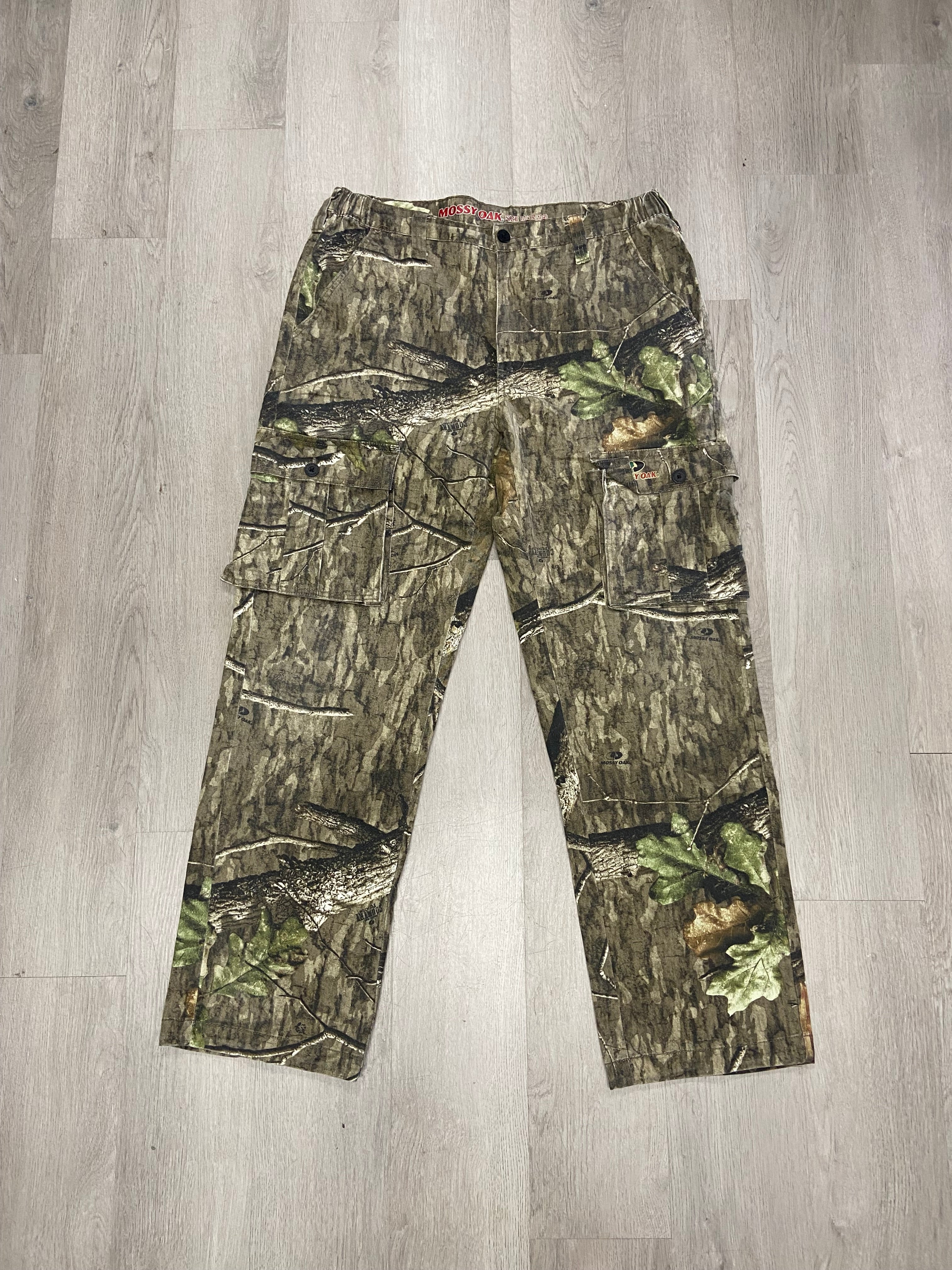 Mossy Oak Camo Elastic Waist Cargo Pants