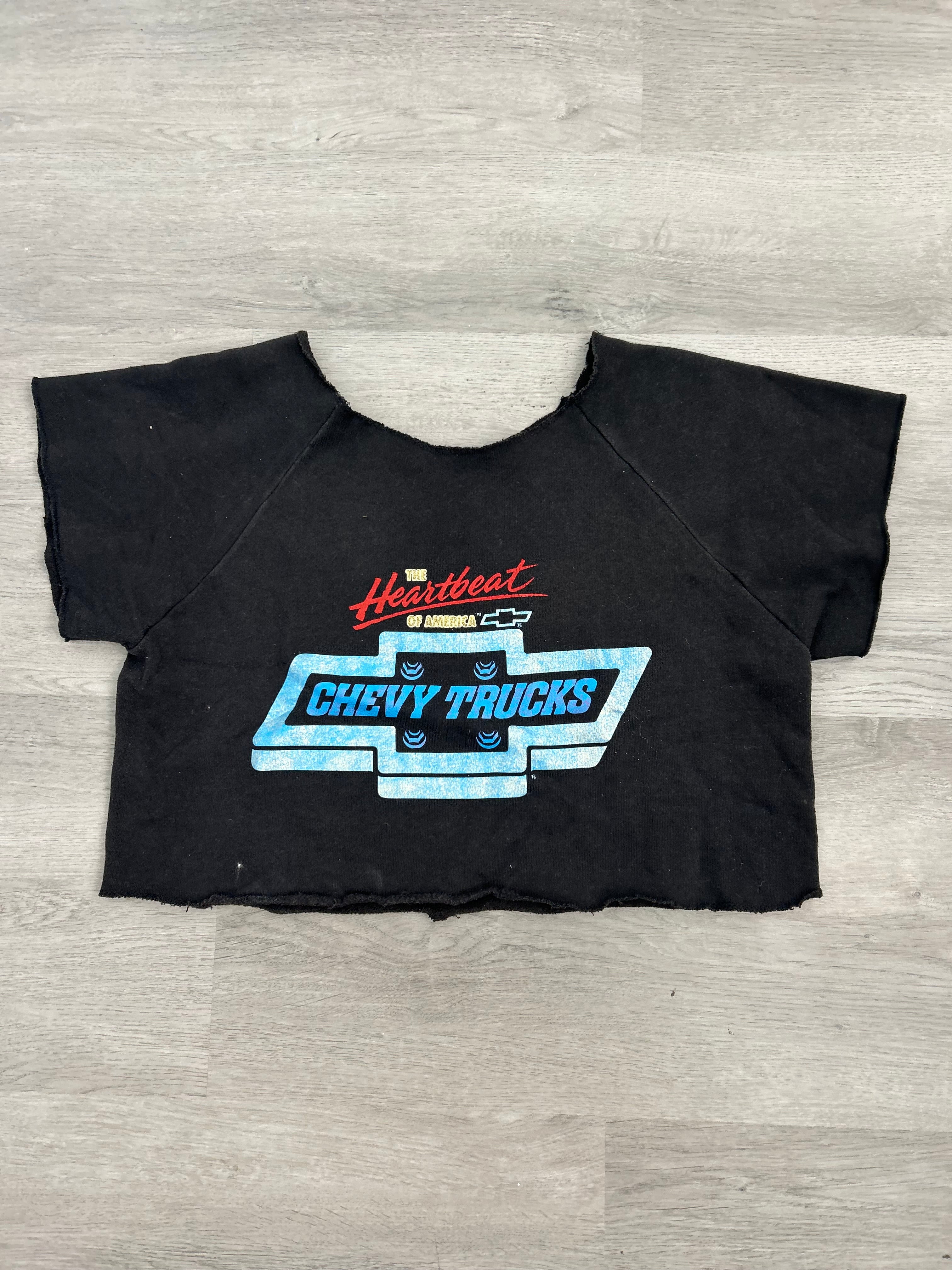 Cut off Heartbeat Chevy Trucks Tee