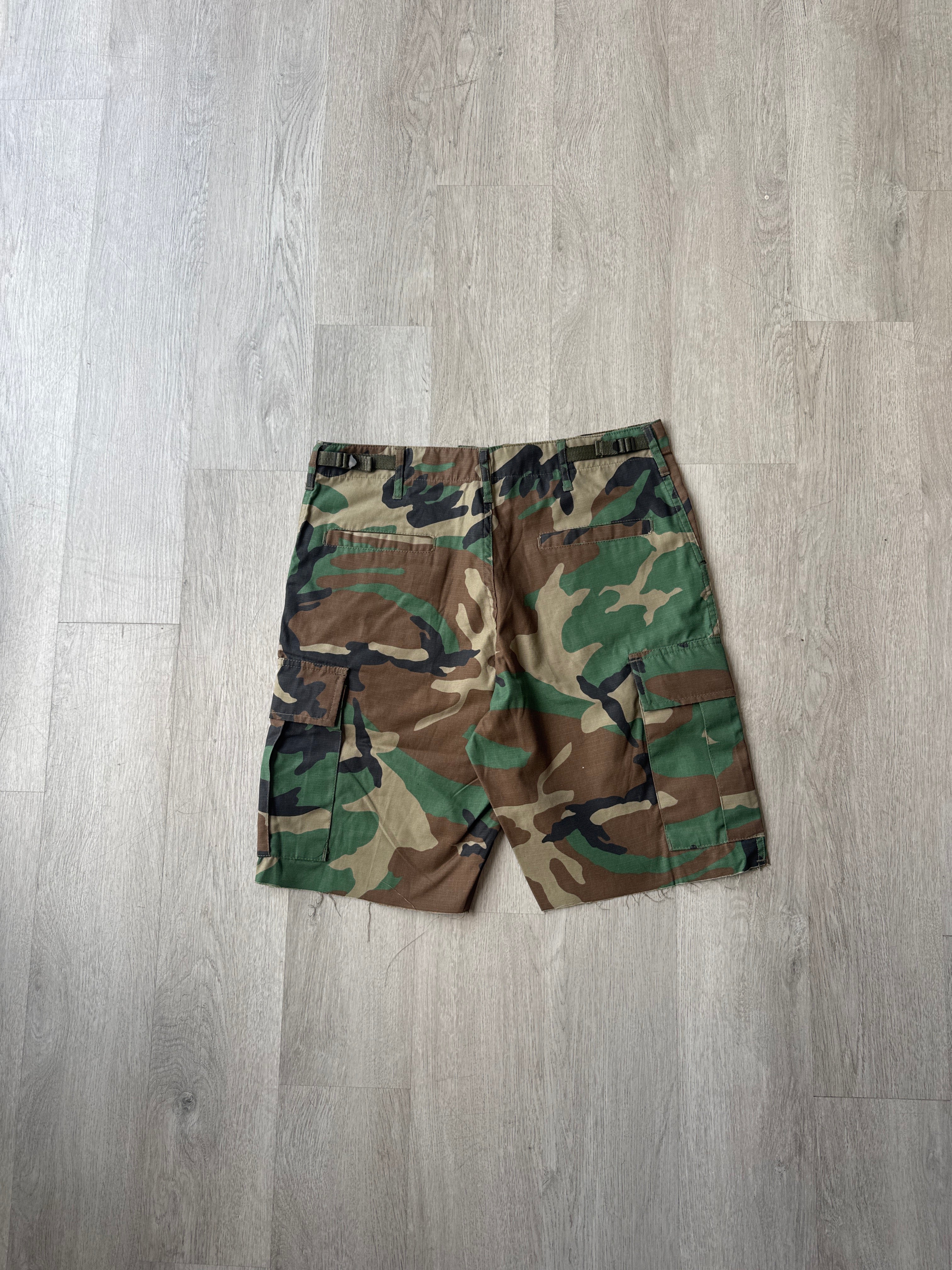 Urban Renewal Military Camo Cargo Shorts