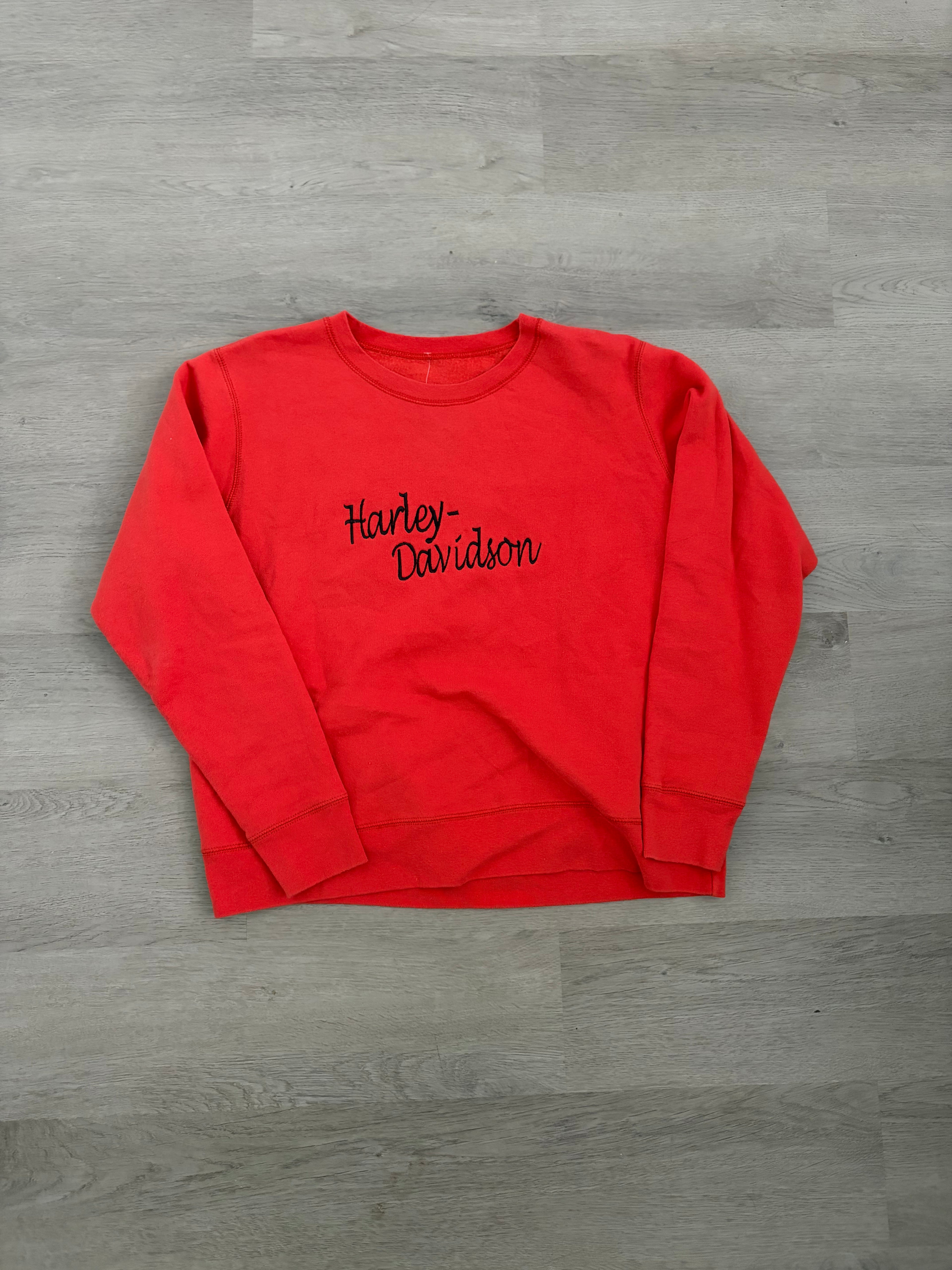 Bootleg Harley Davidson Red Sweatshirt