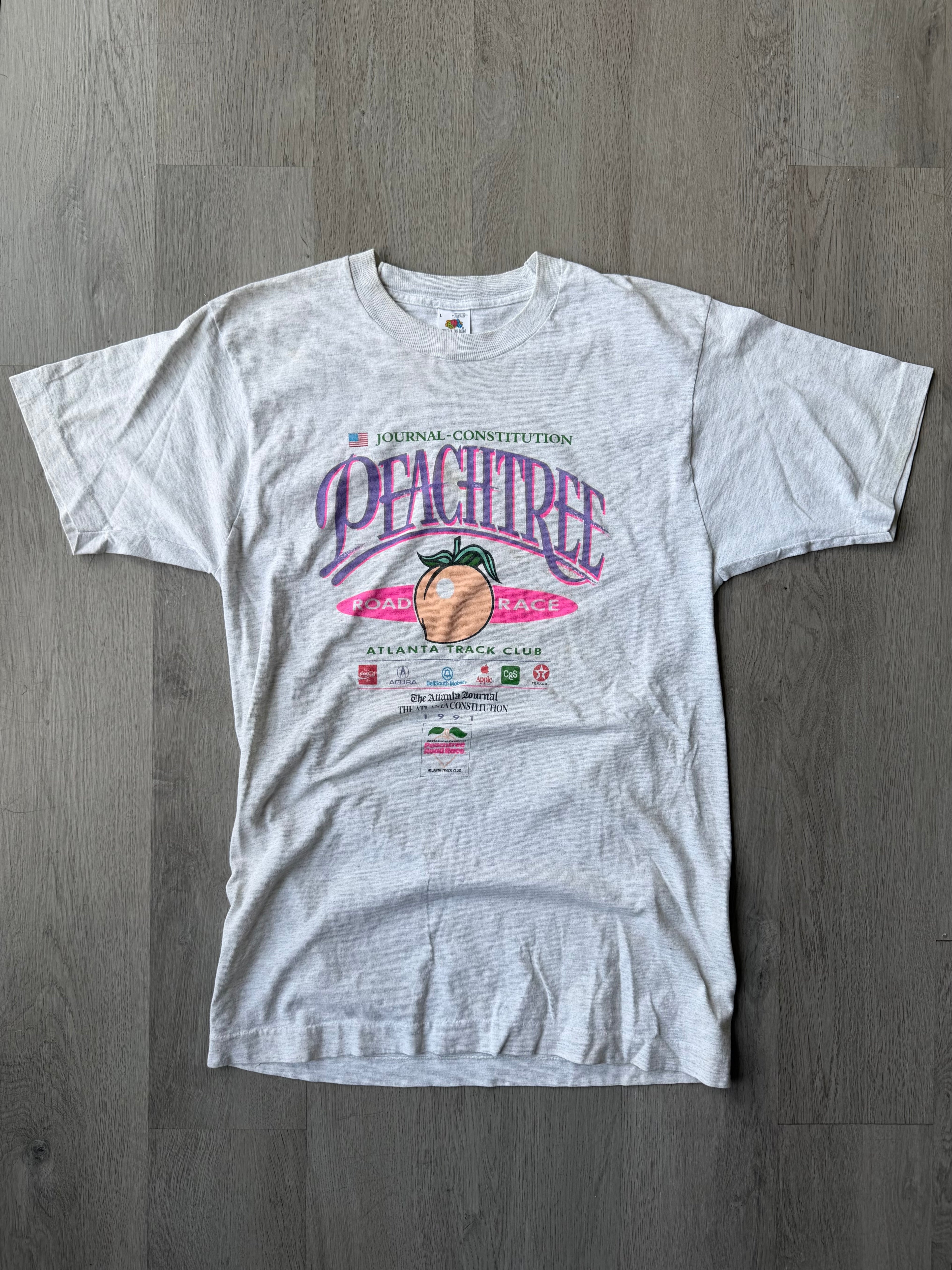 Vintage 1991 Atlanta Peachtree Race Tee