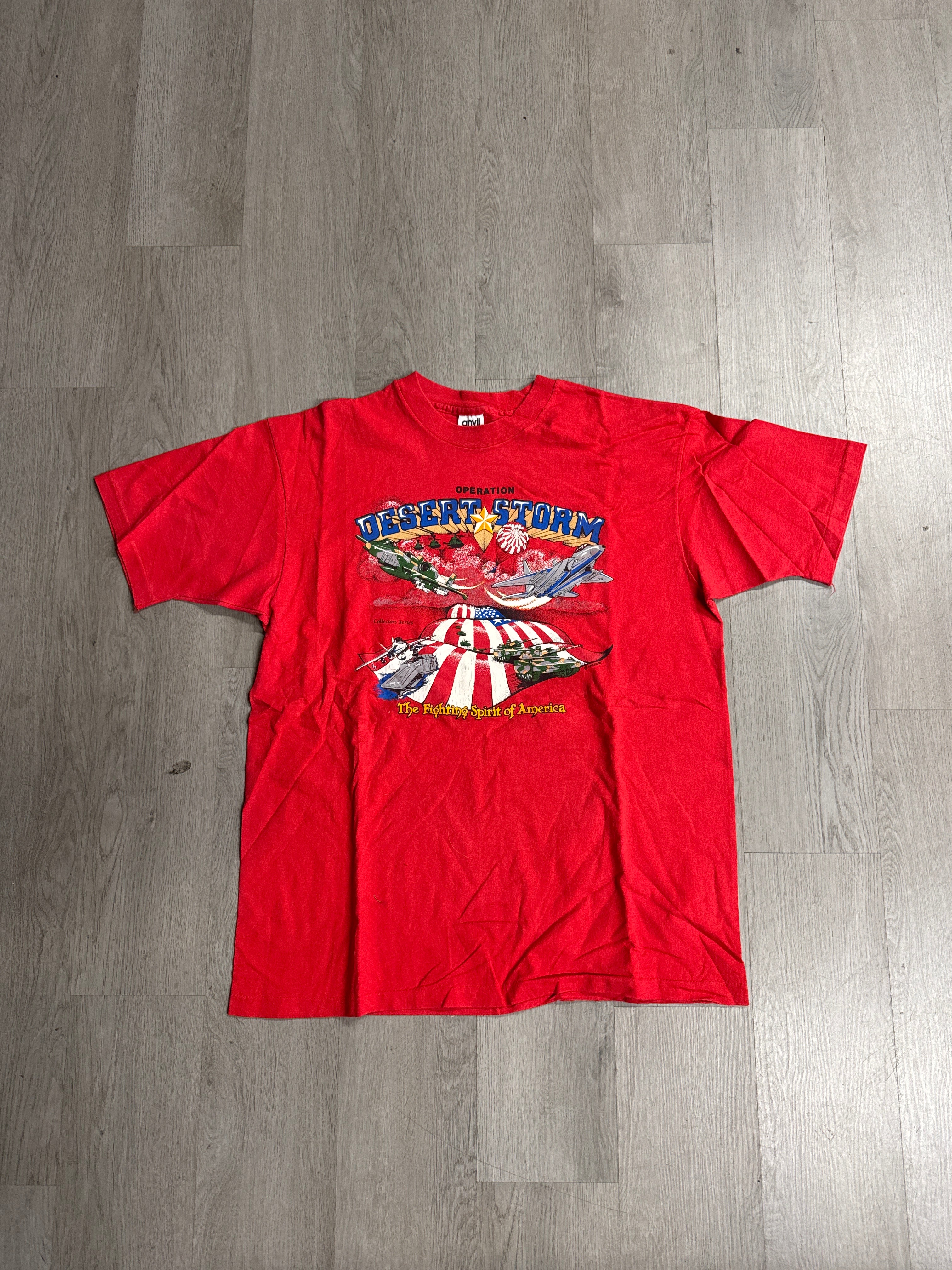 Vintage 90s Operation Desert Storm The Fighting Spirit Of America Collectors Series Tee
