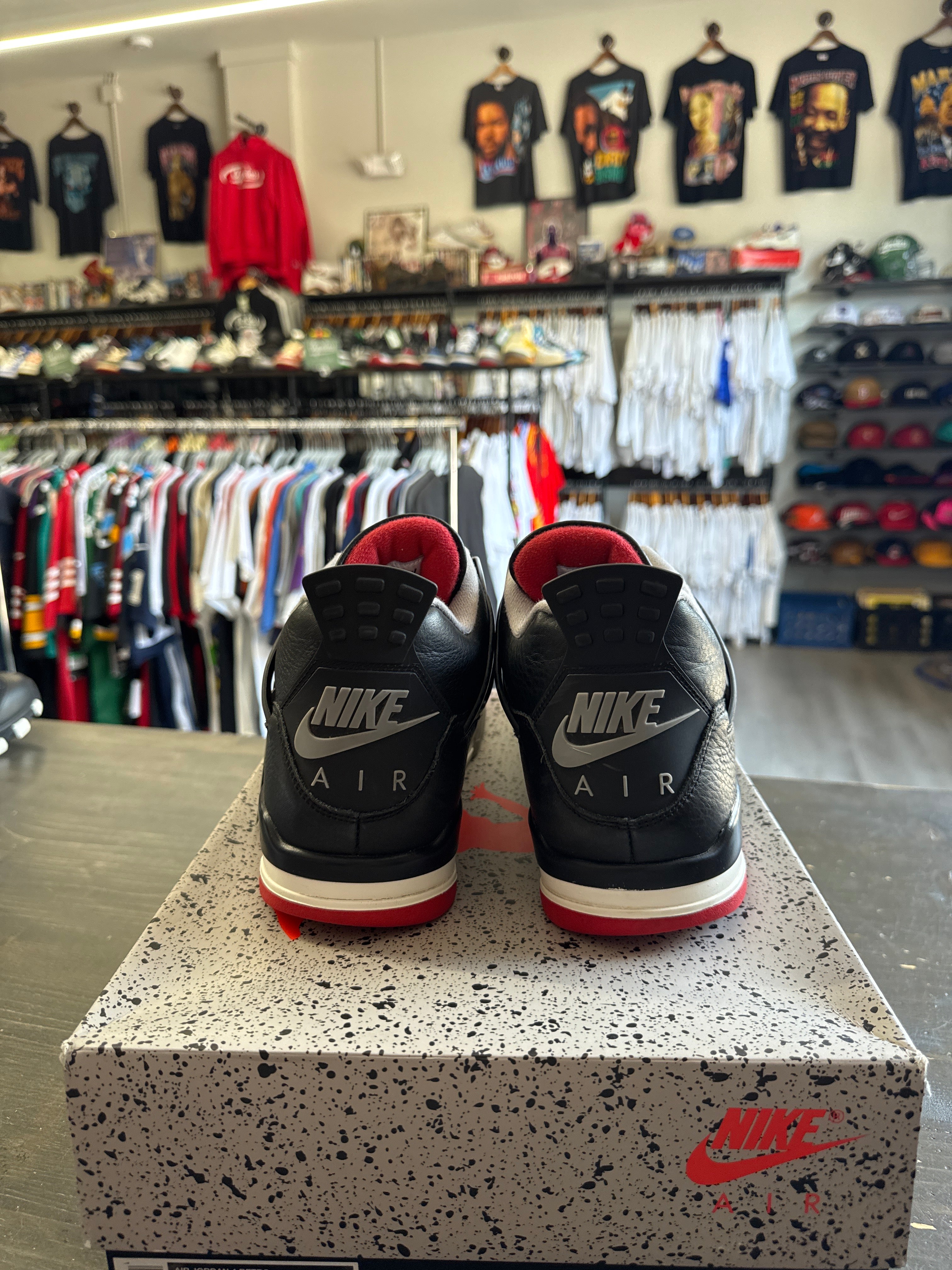 Pre-owned Jordan Retro 4 Bred Reimagined