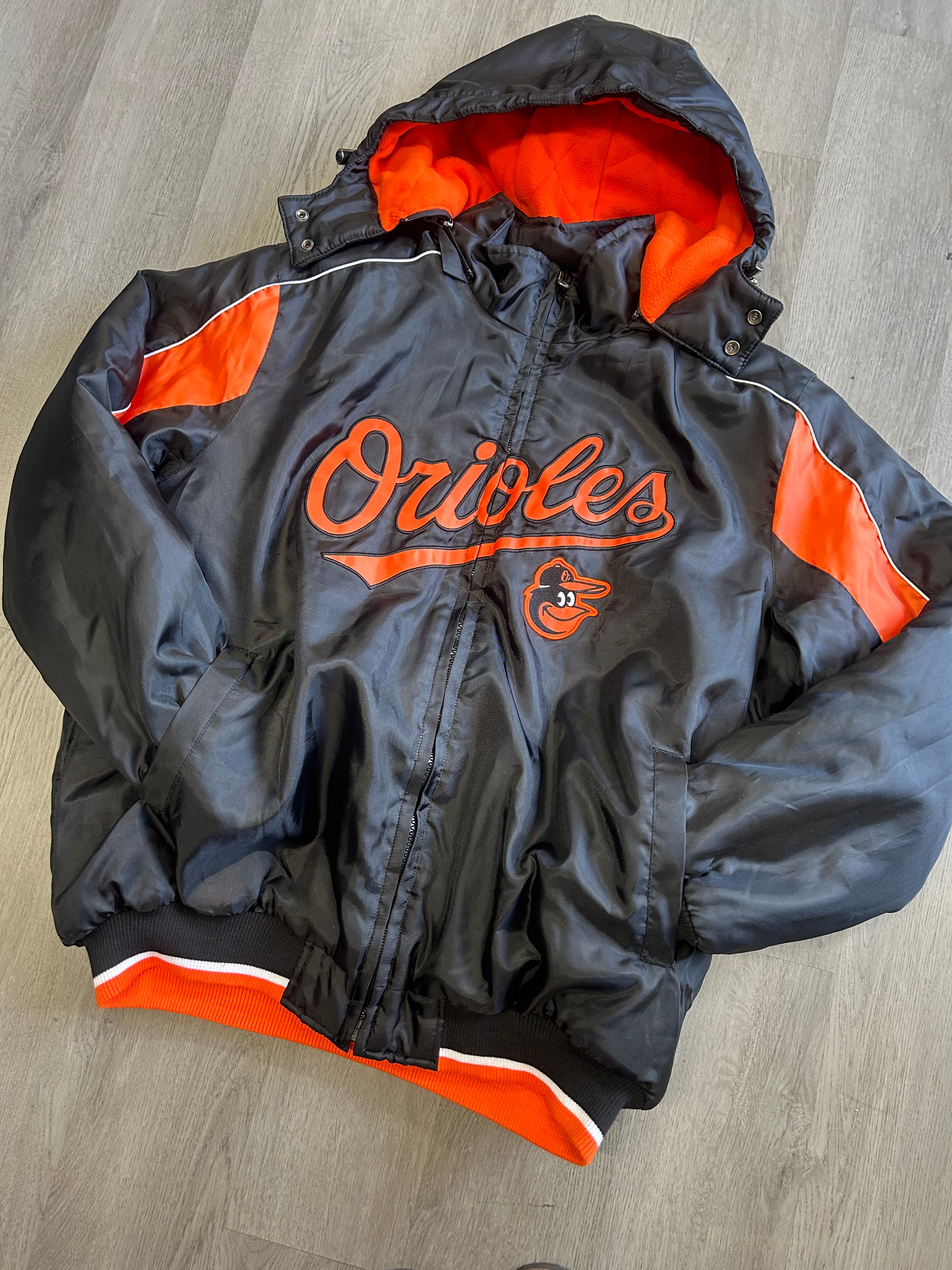 Orioles Genuine Merchandise Hooded Bomber Jacket