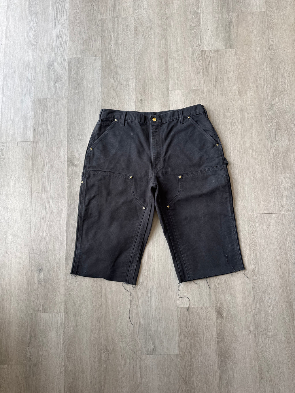 Carhartt Double Knee Long Black Shorts