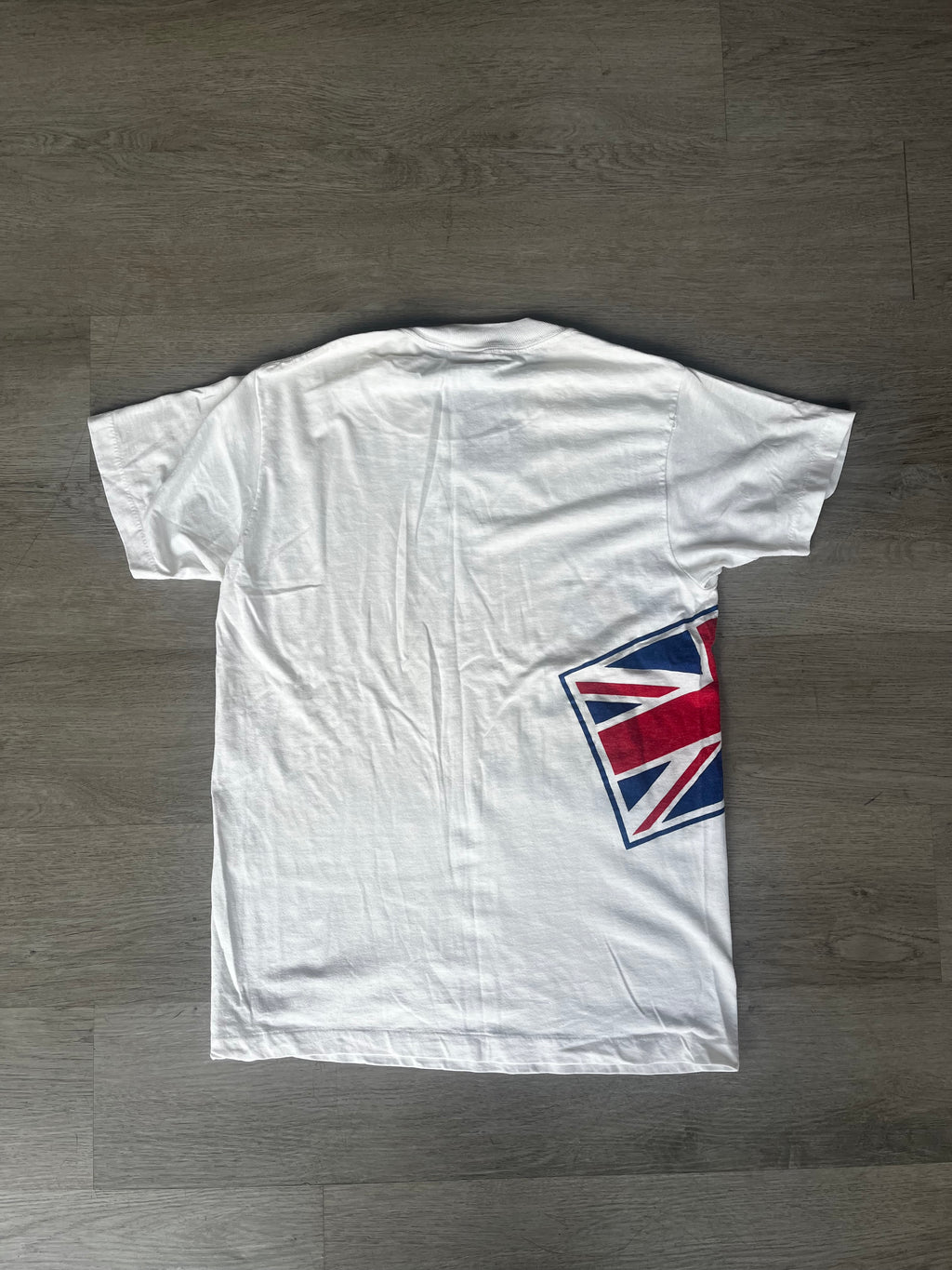 Vintage Reebok Half n Half British Flag Tee