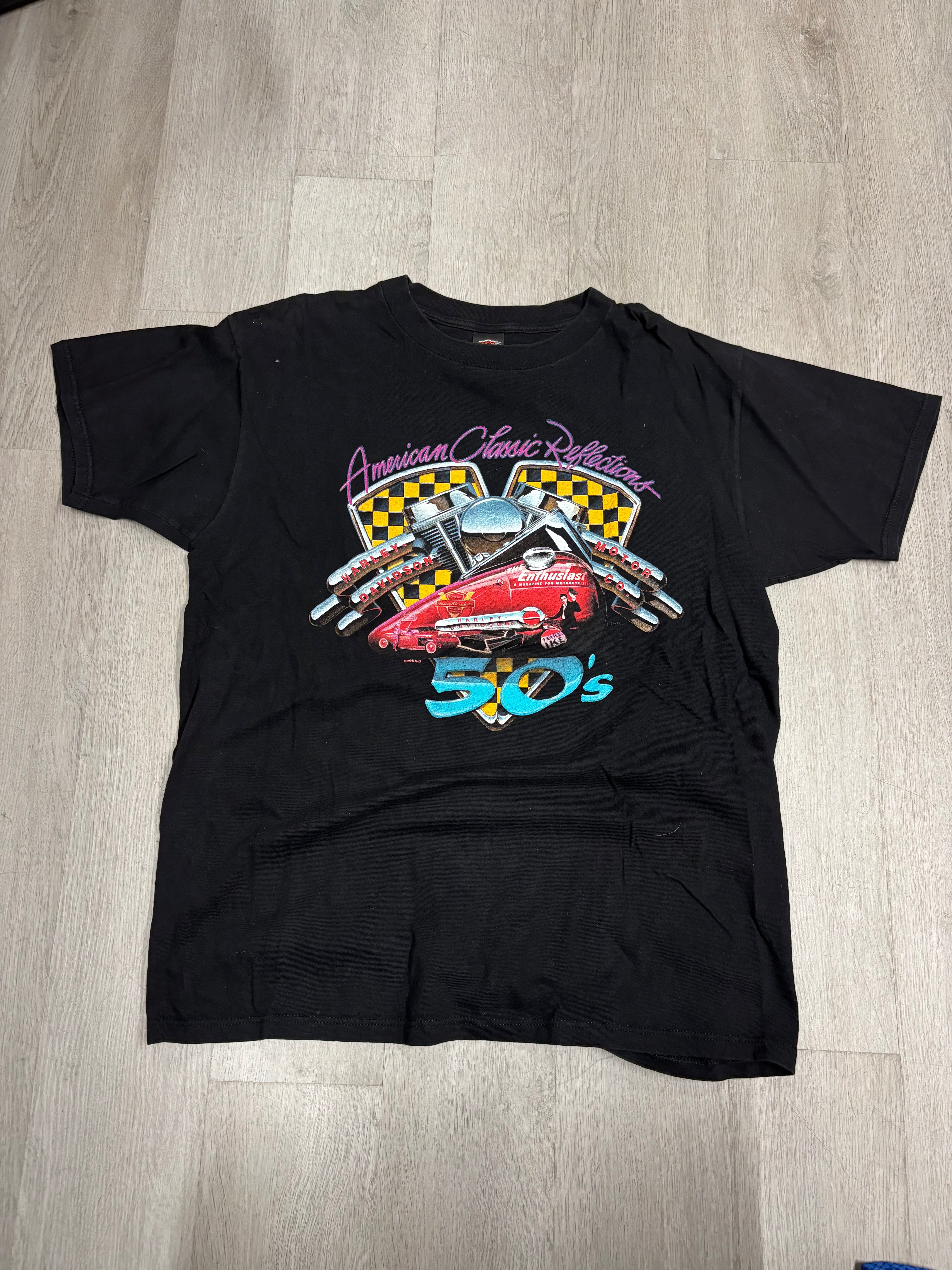 Vintage 1998 Harley Davidson American Classic Reflections Tee