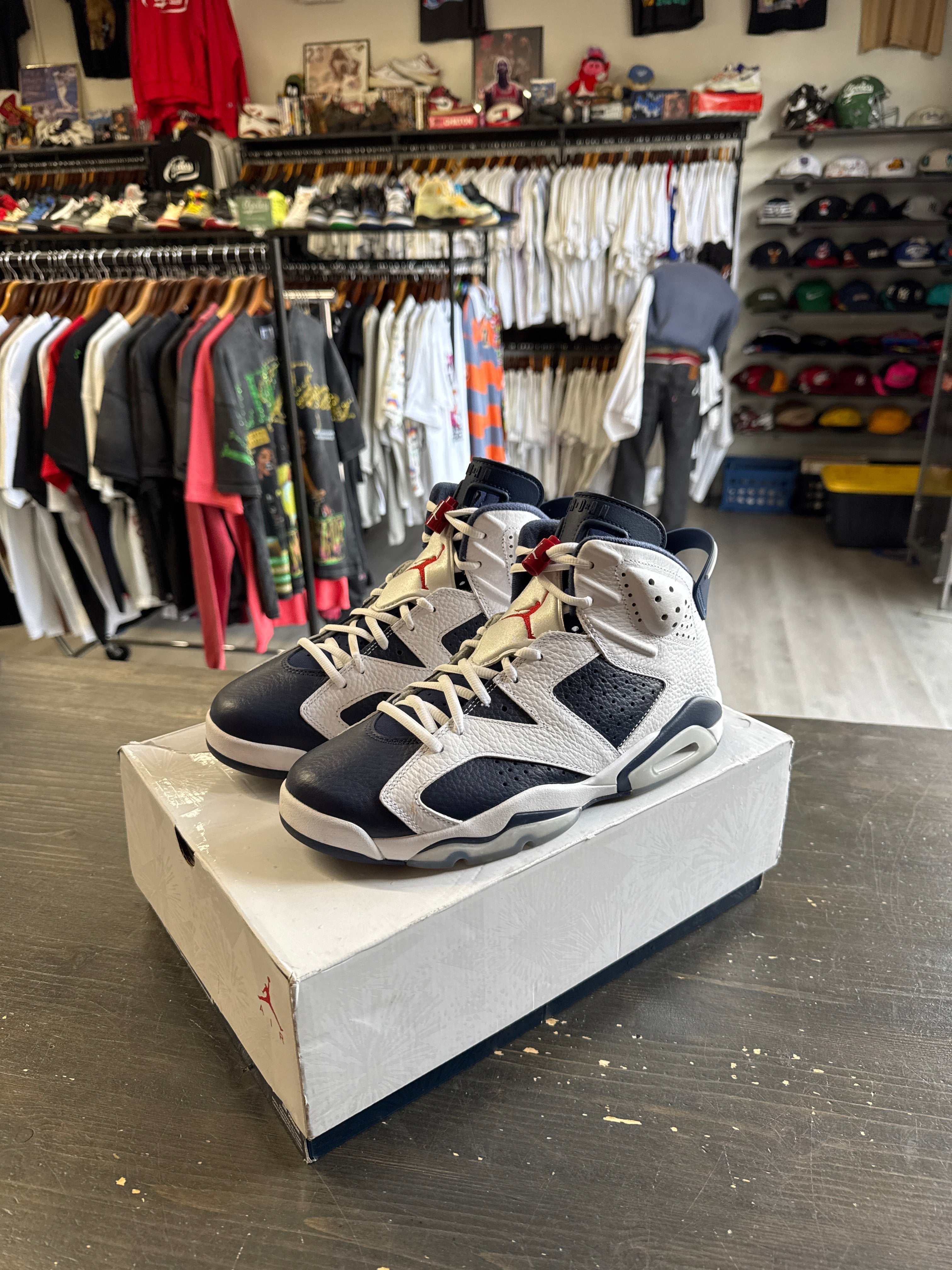Pre-owned Jordan Retro 6 Olympic (2026)