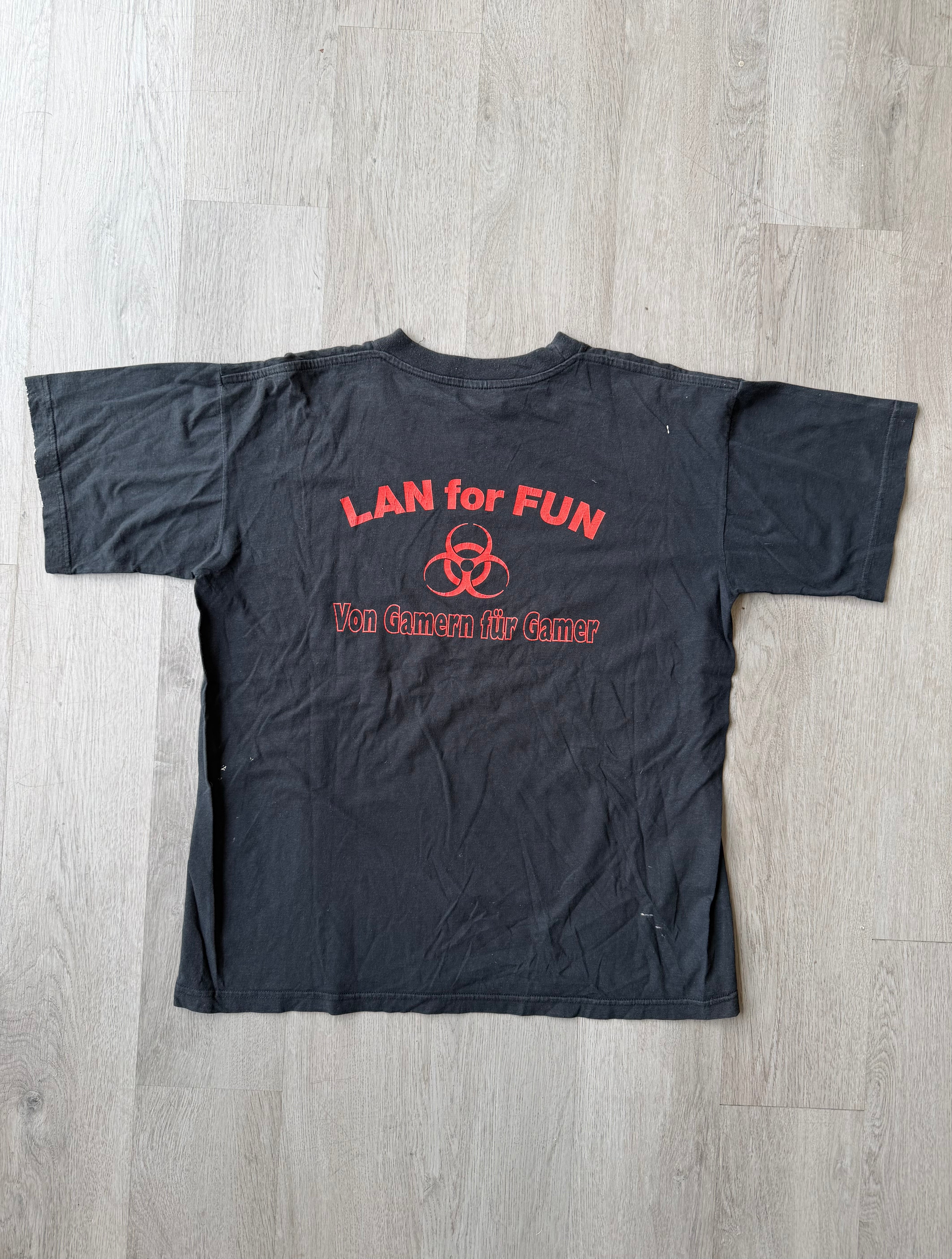 Vintage Lan For Fun Gamer Tee