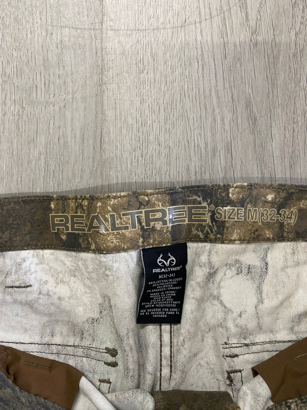 RealTree Camo Elastic Waist Cargo Pants