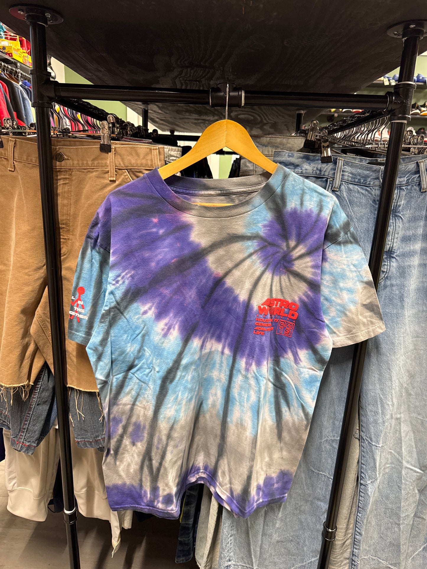 Travis Scott Official Souvenir Tie Dye Tee