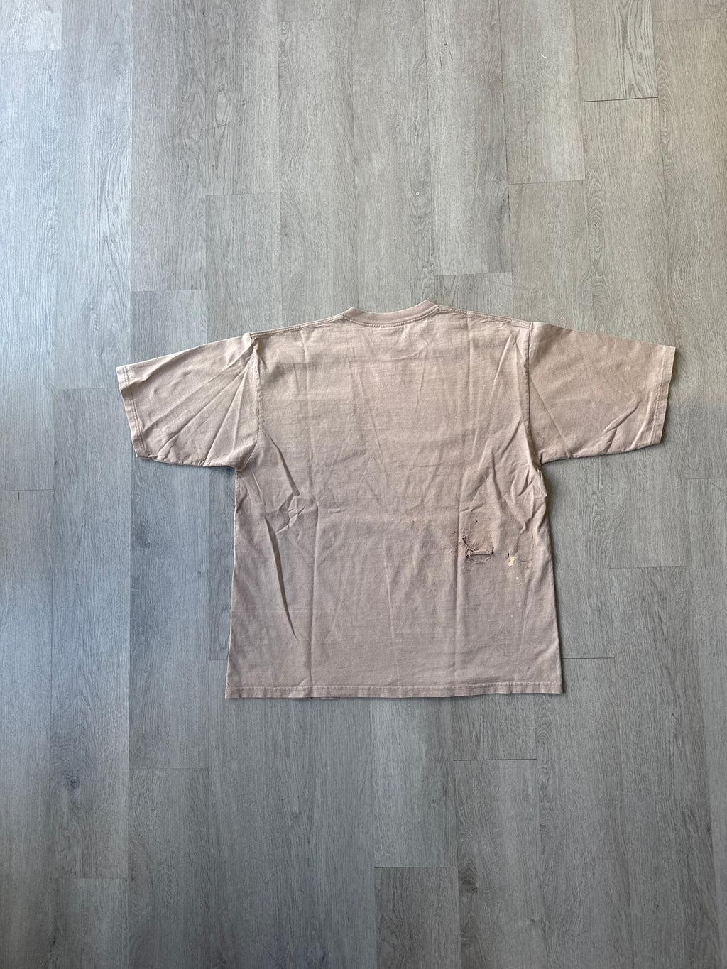 Vintage 90s Carhartt Sun Faded Tan Logo Pocket Tee
